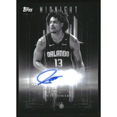 2025-26 Topps Midnight Dark Marks Autographs Equinox #DMJHO Jett Howard