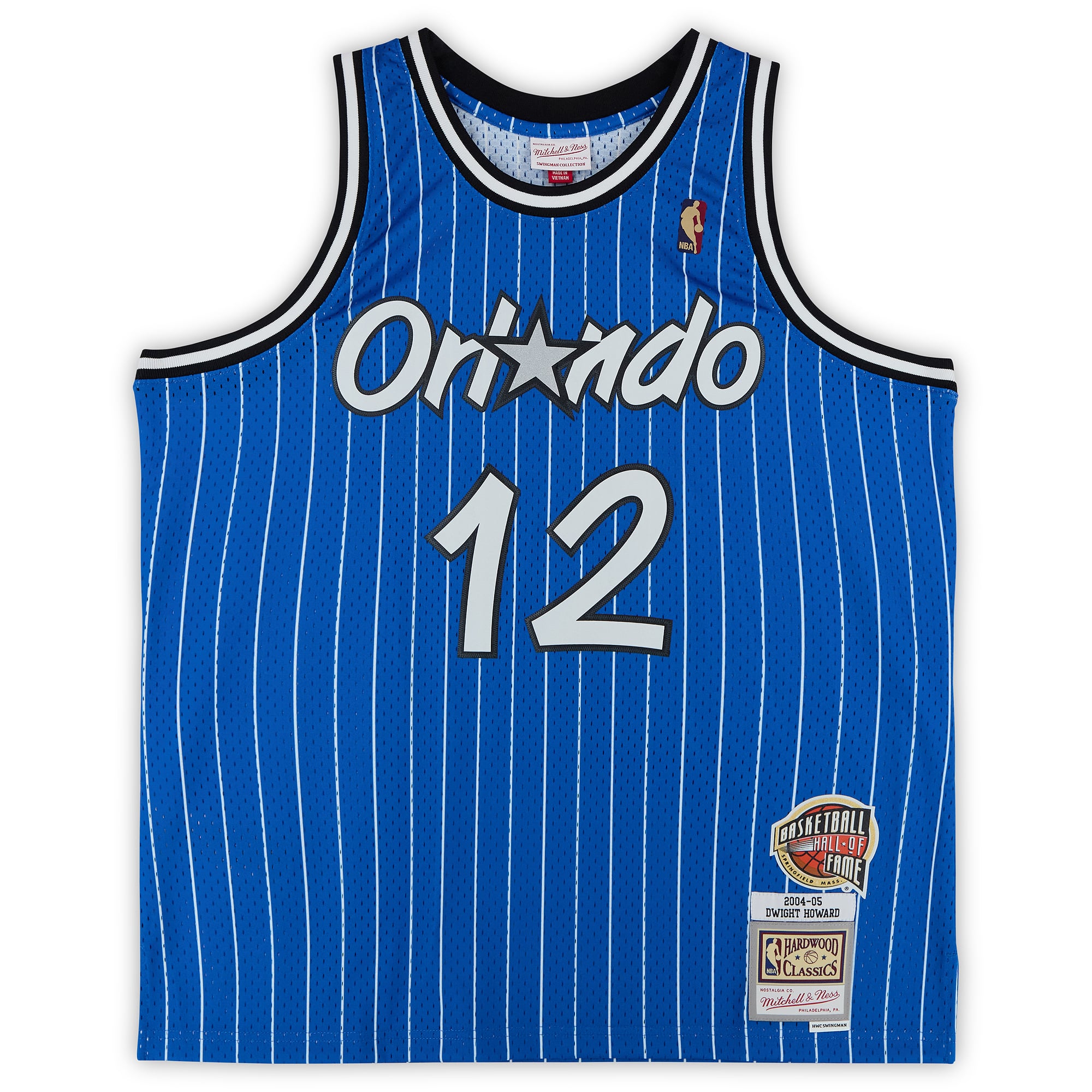 Dwight Howard Orlando Magic Autographed Mitchell & Ness 2004-05 Blue Hall of Fame Swingman Jersey with "HOF 25" Inscription