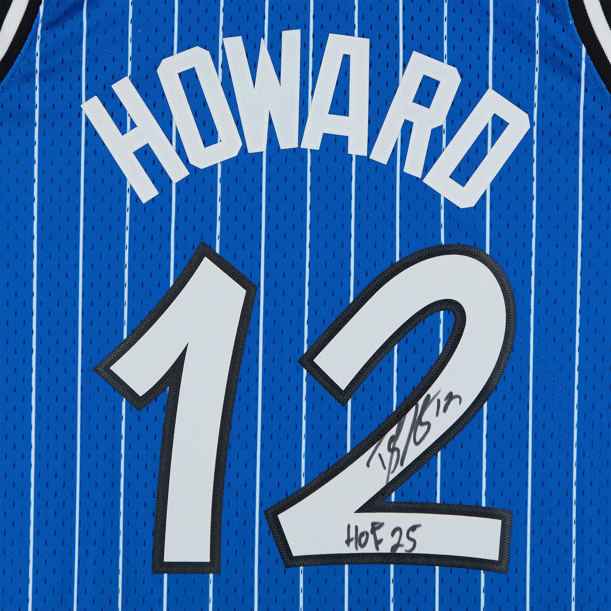 Dwight Howard Orlando Magic Autographed Mitchell & Ness 2004-05 Blue Hall of Fame Swingman Jersey with "HOF 25" Inscription