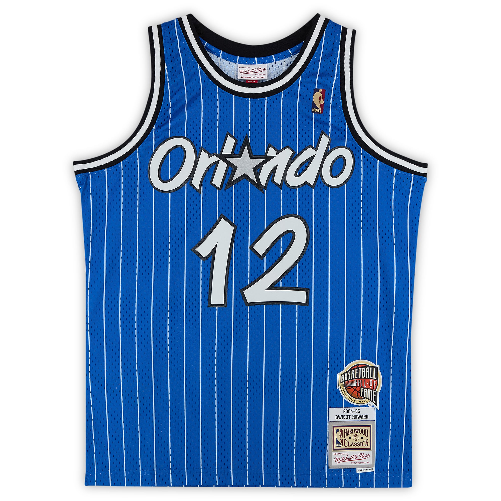 Dwight Howard Orlando Magic Autographed Mitchell & Ness 2004-05 Blue Hall of Fame Swingman Jersey