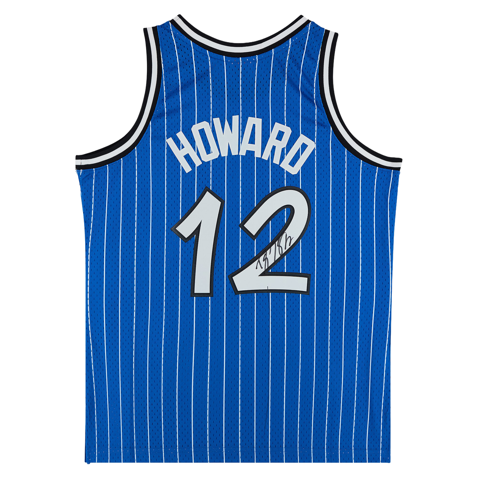 Maillot Swingman bleu Hall of Fame 2004-05 de Dwight Howard (Orlando Magic), autographié par Mitchell & Ness