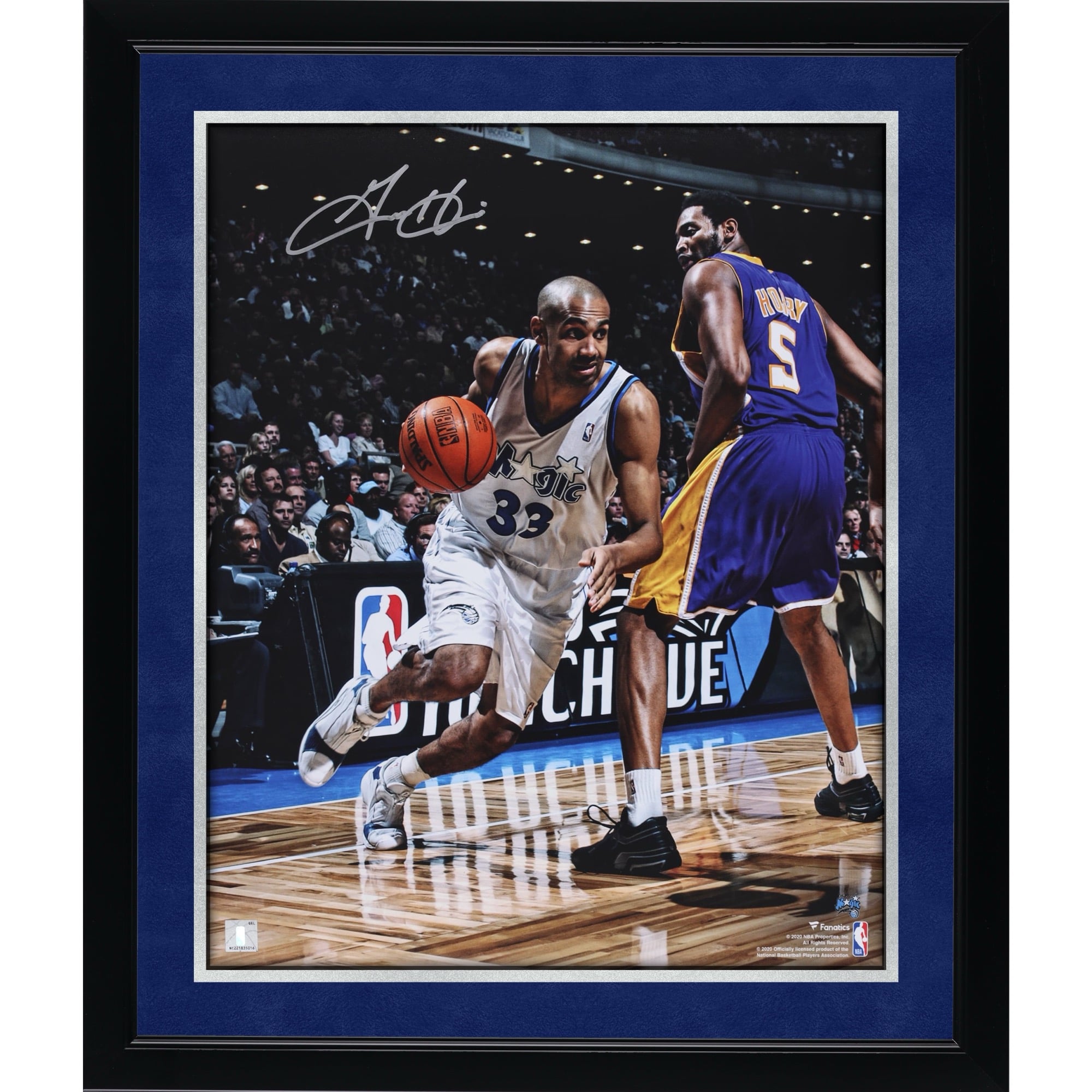 Grant Hill Orlando Magic Autographed 16" x 20" Driving to the Basket Photograph