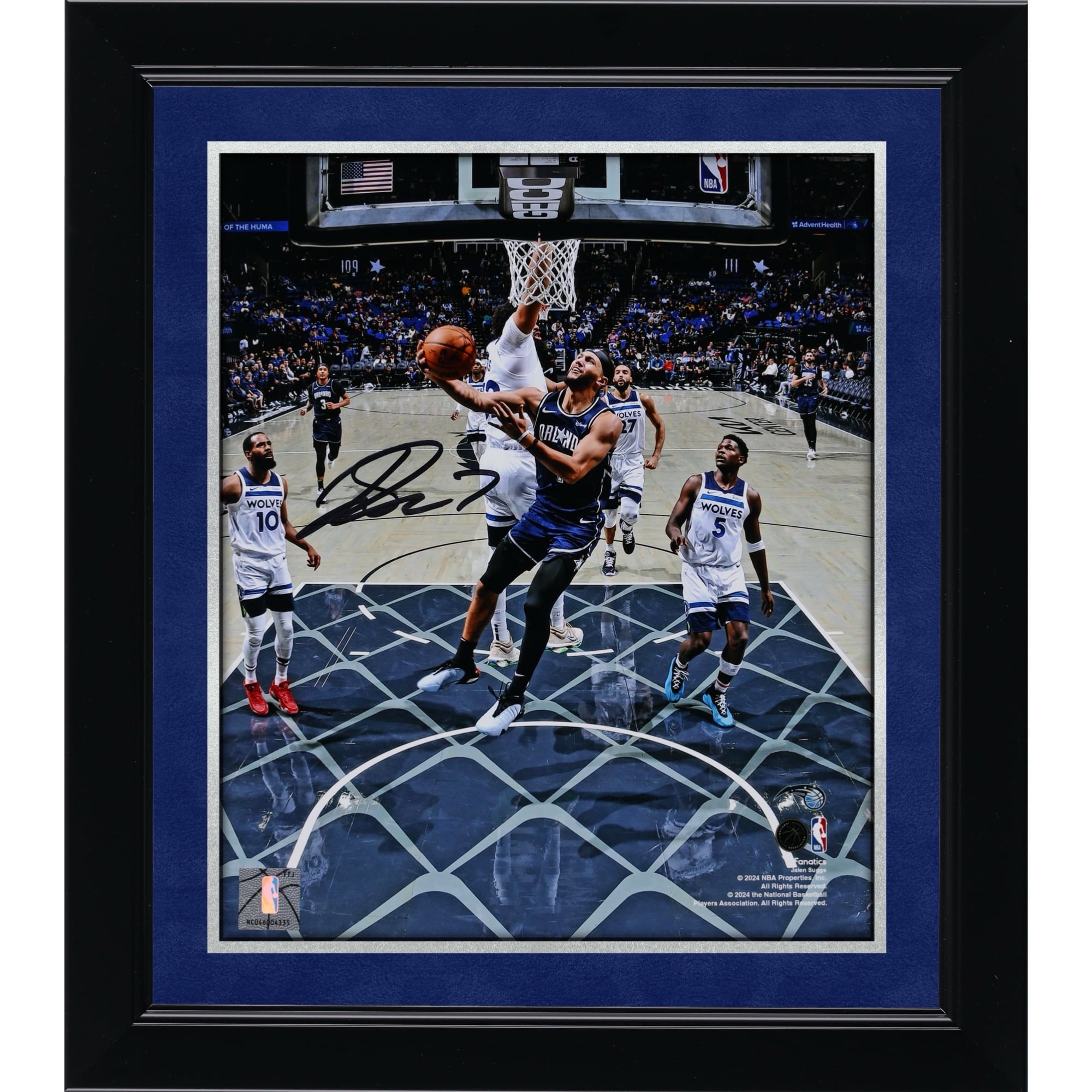 Jalen Suggs Orlando Magic Autographed 8" x 10" Reverse Layup Photograph