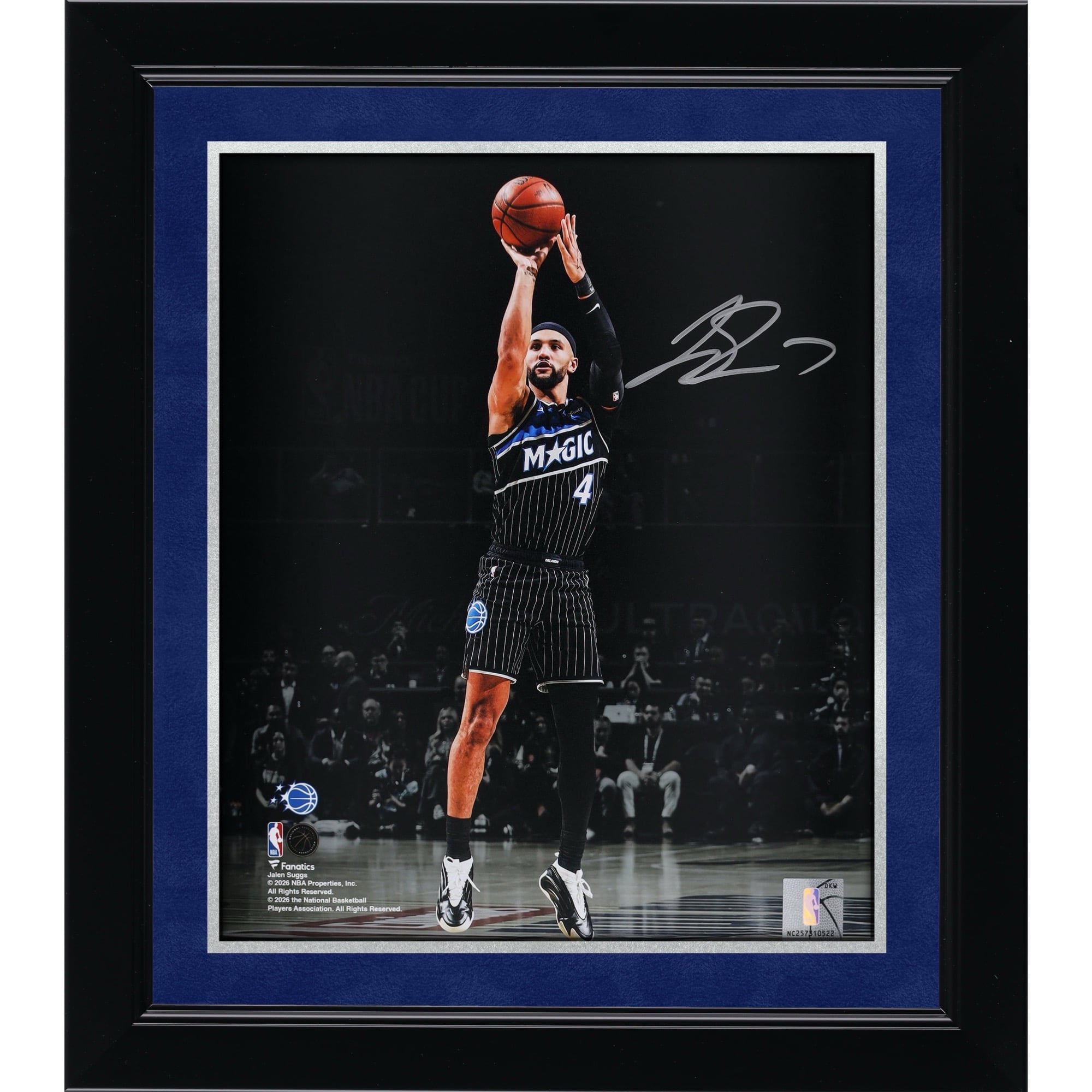 Photo dédicacée de Jalen Suggs (Orlando Magic) - 20 x 25 cm (8 x 10 pouces) - Shooting Spotlight