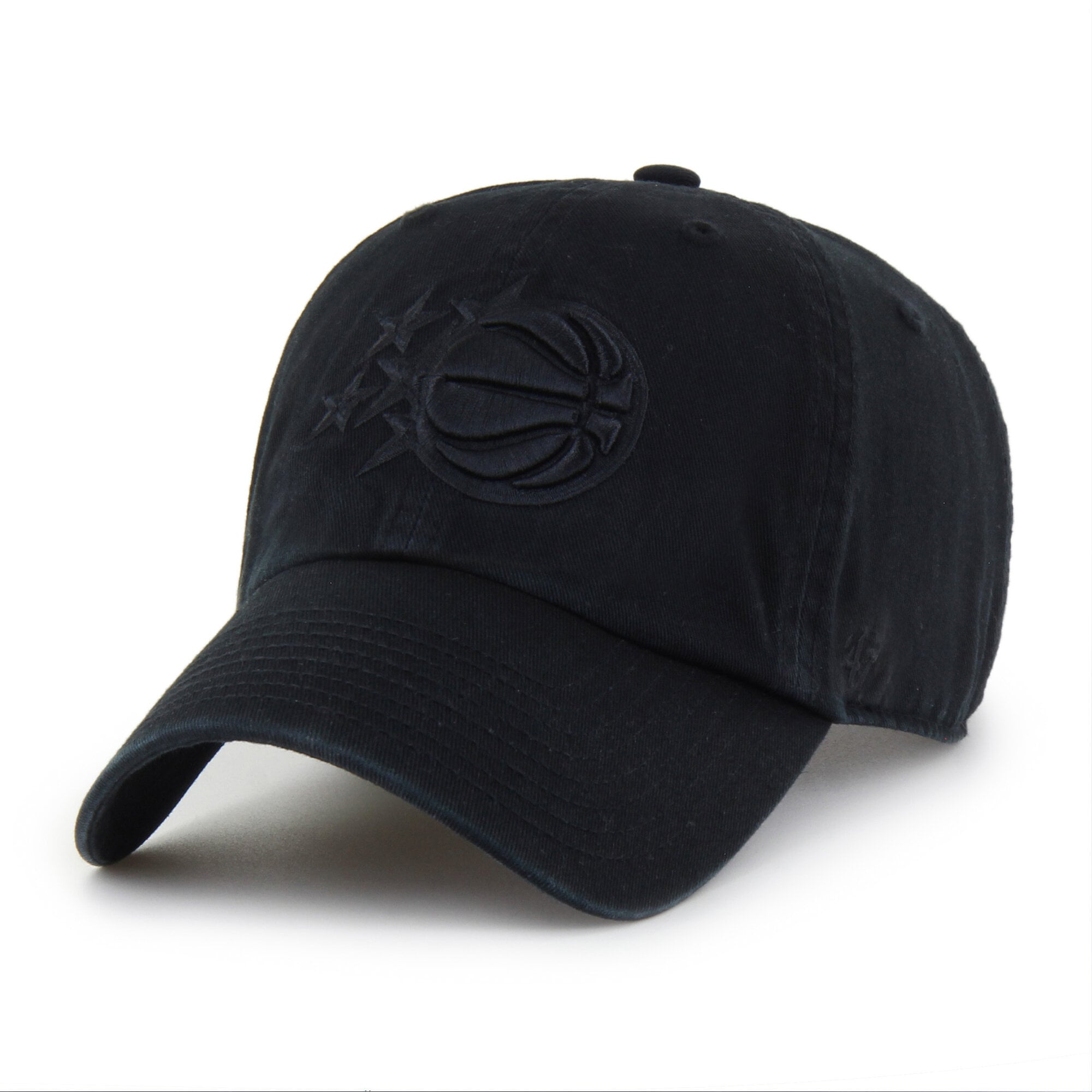 Men's '47 Orlando Magic Black on Black Clean Up Adjustable Hat