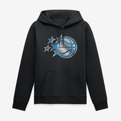 Orlando Magic Big & Tall Metallic Mascot Hoodie - Black