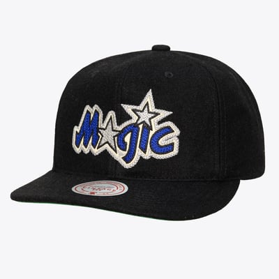 Orlando Magic Mitchell & Ness Hardwood Classics Retro Roots Vintage Adjustable Hat - Black
