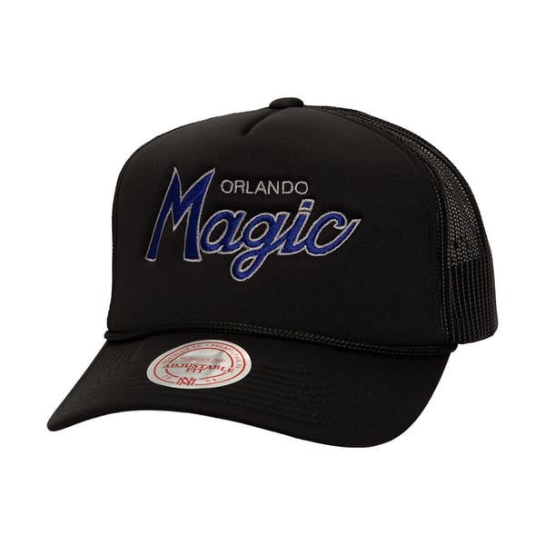 Casquette Snapback Mitchell & Ness - Orlando Magic - Script Logo - Bleue - 100% Laine - Neuf étiqueté