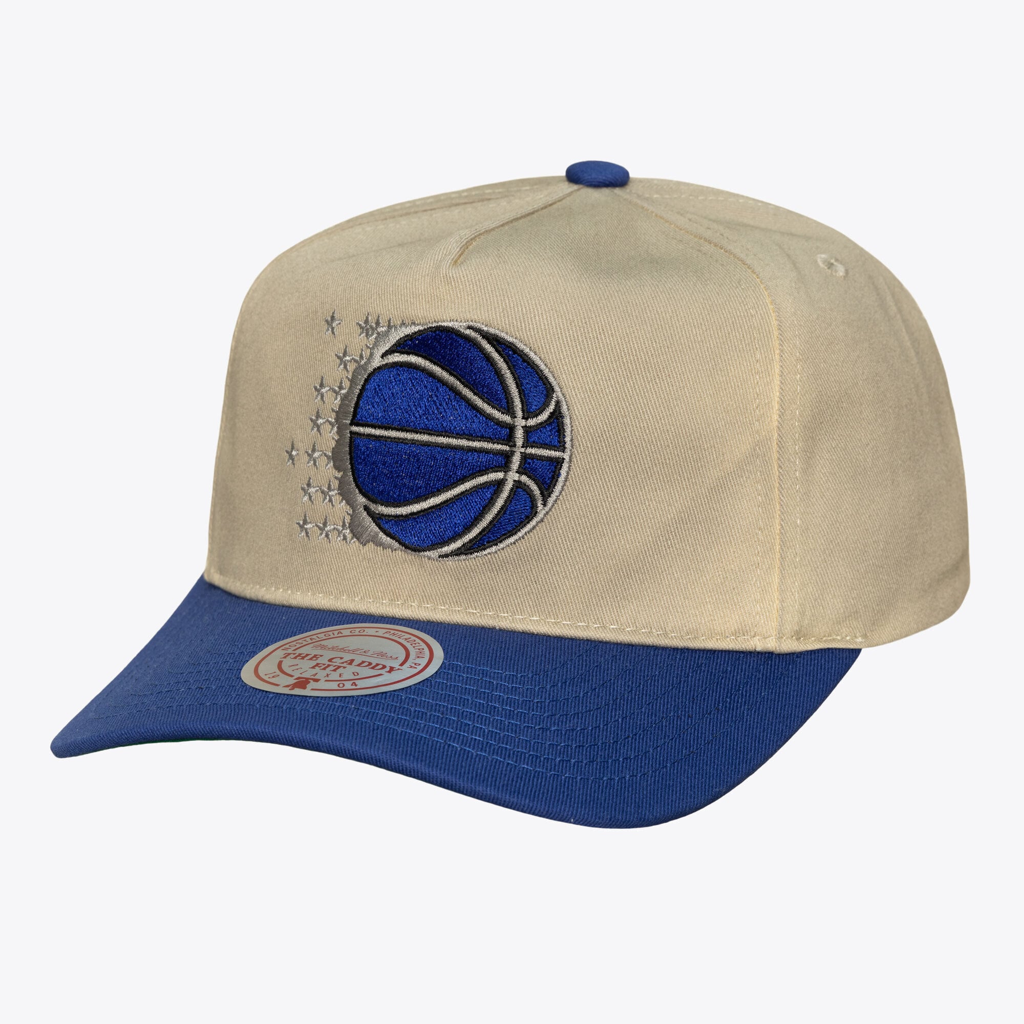 Casquette snapback Mitchell & Ness crème Orlando Magic Hardwood Classics Retro Roots pour homme