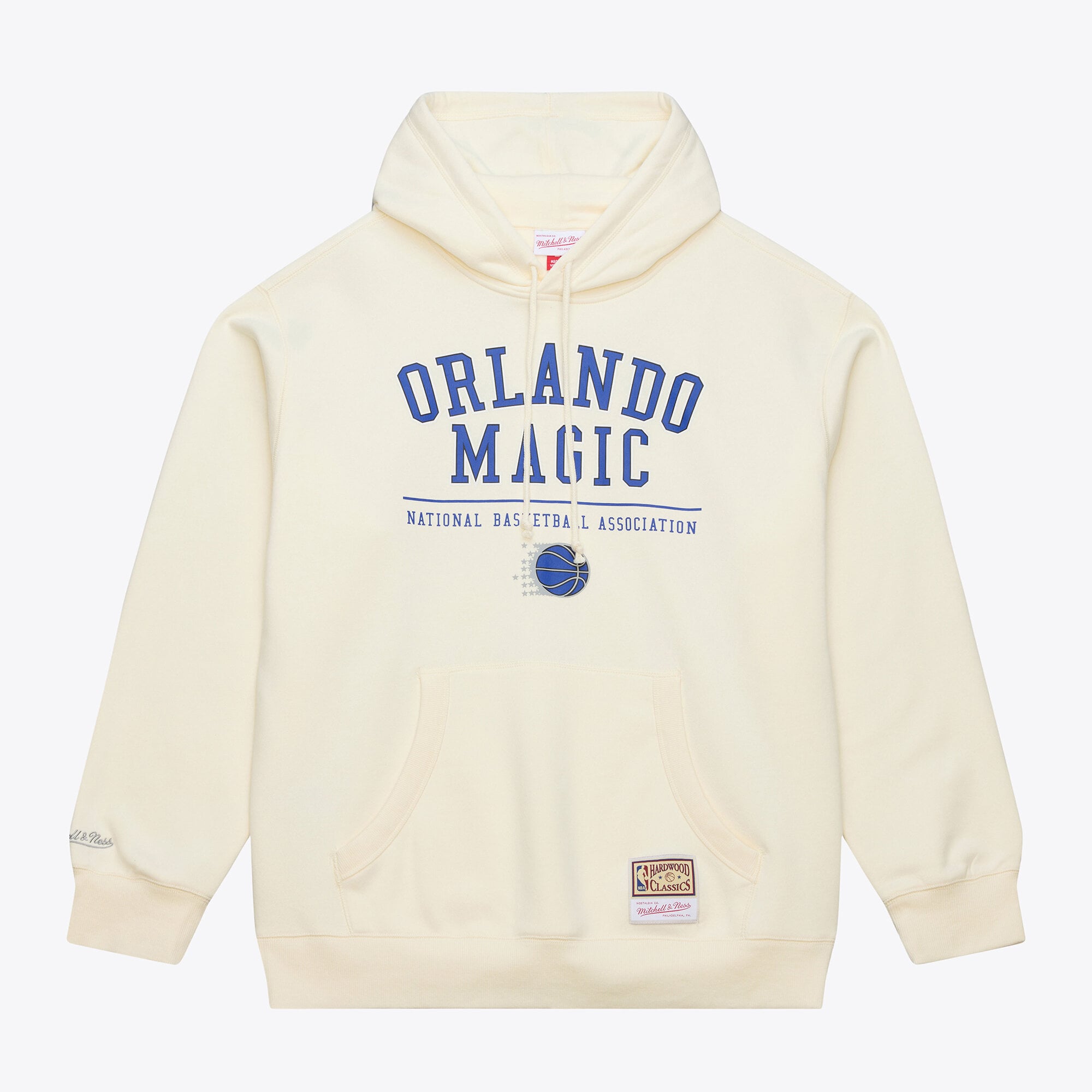 Men's Mitchell & Ness Cream Orlando Magic Walk-Off Fleece Hoodie