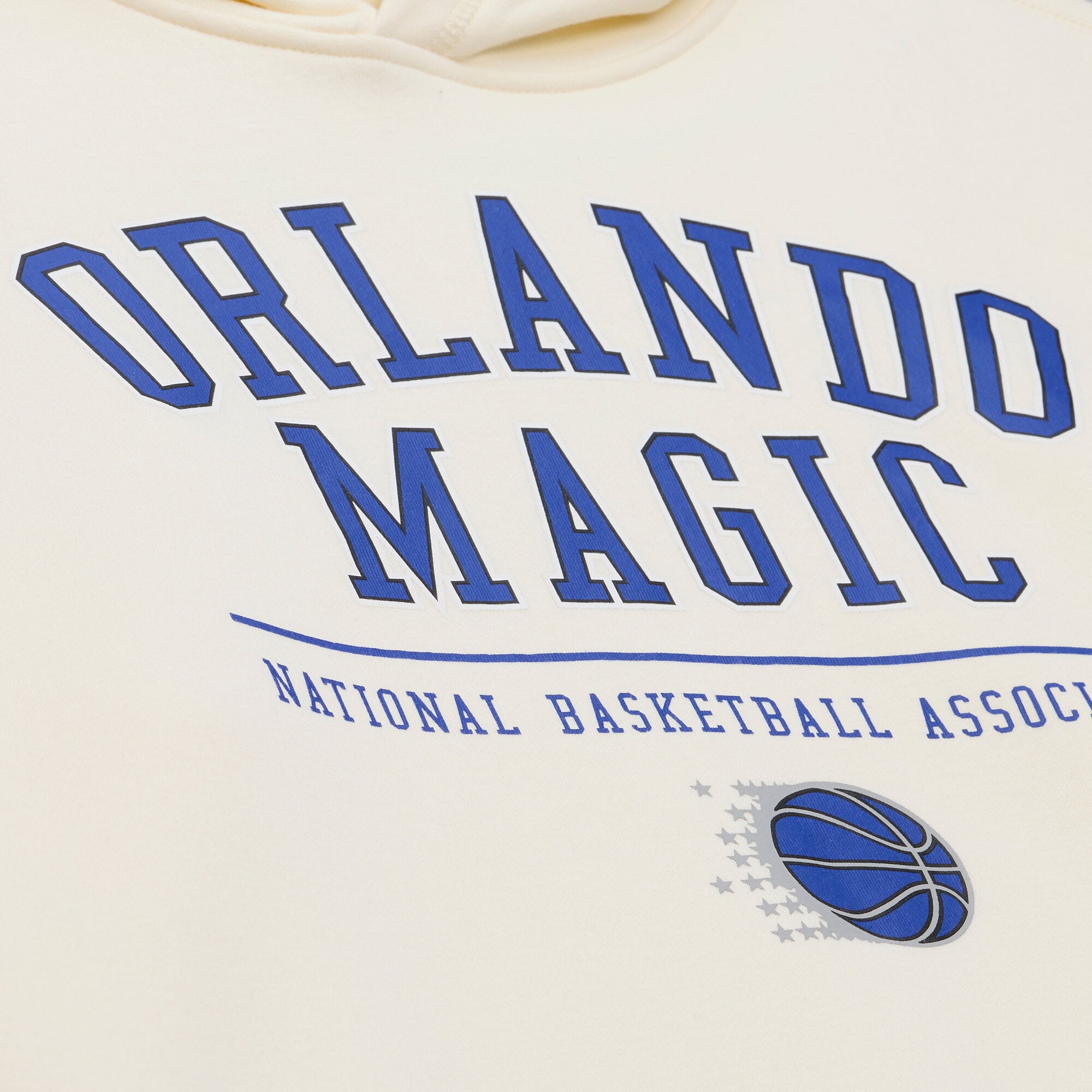 Men's Mitchell & Ness Cream Orlando Magic Walk-Off Fleece Hoodie
