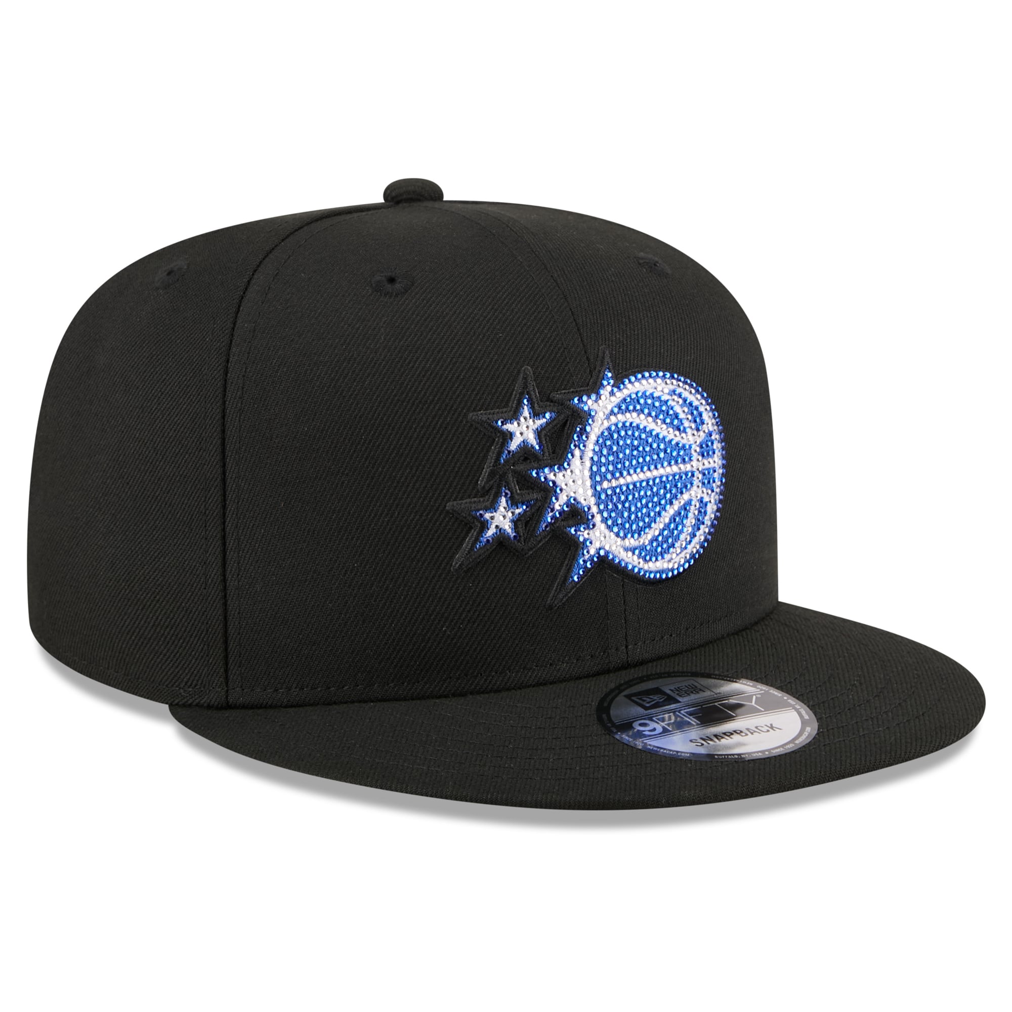 Men's New Era Black Orlando Magic 2026 NBA Draft Crystal 9FIFTY Snapback Hat