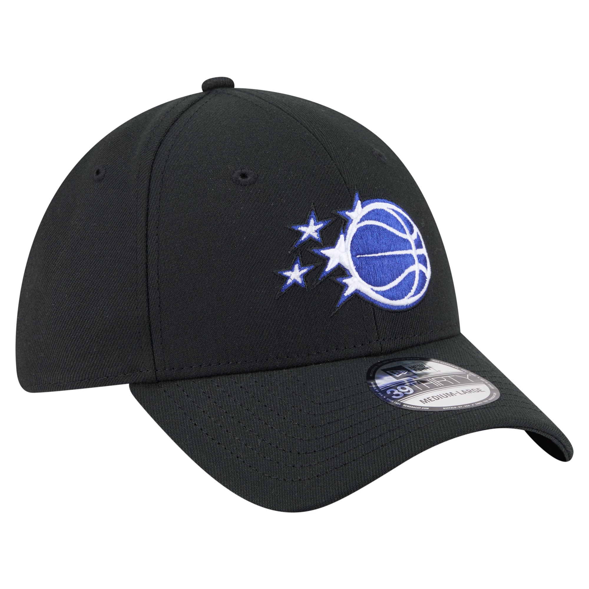 Men's New Era Black Orlando Magic 39THIRTY Flex Hat