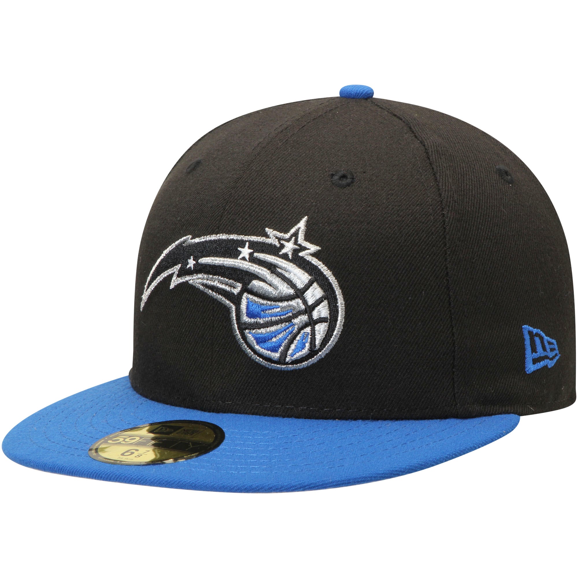 Men's Orlando Magic New Era Black/Blue Official Team Color 2Tone 59FIFTY Fitted Hat