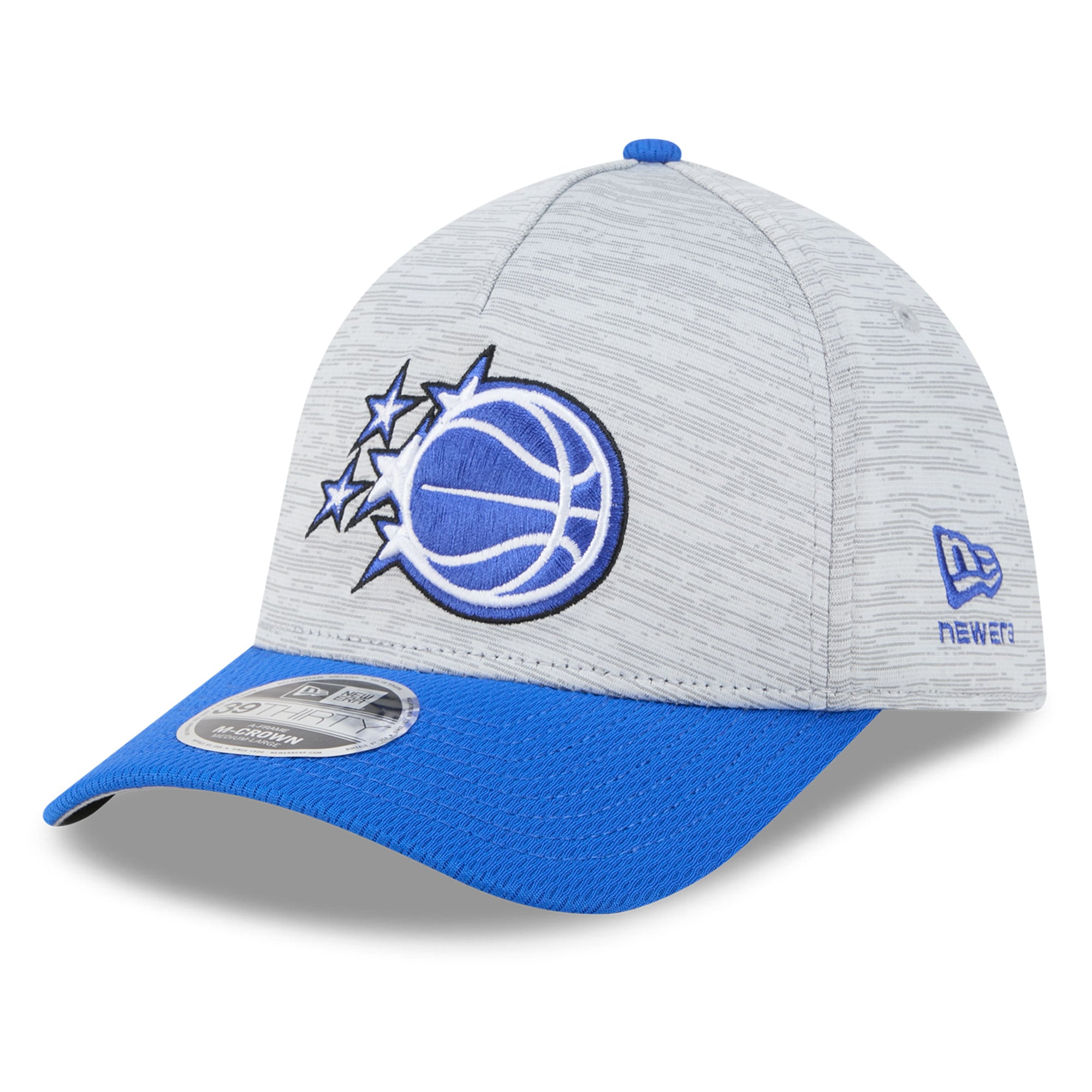 Casquette New Era grise Orlando Magic 39THIRTY M-Crown Tech Stretch pour homme