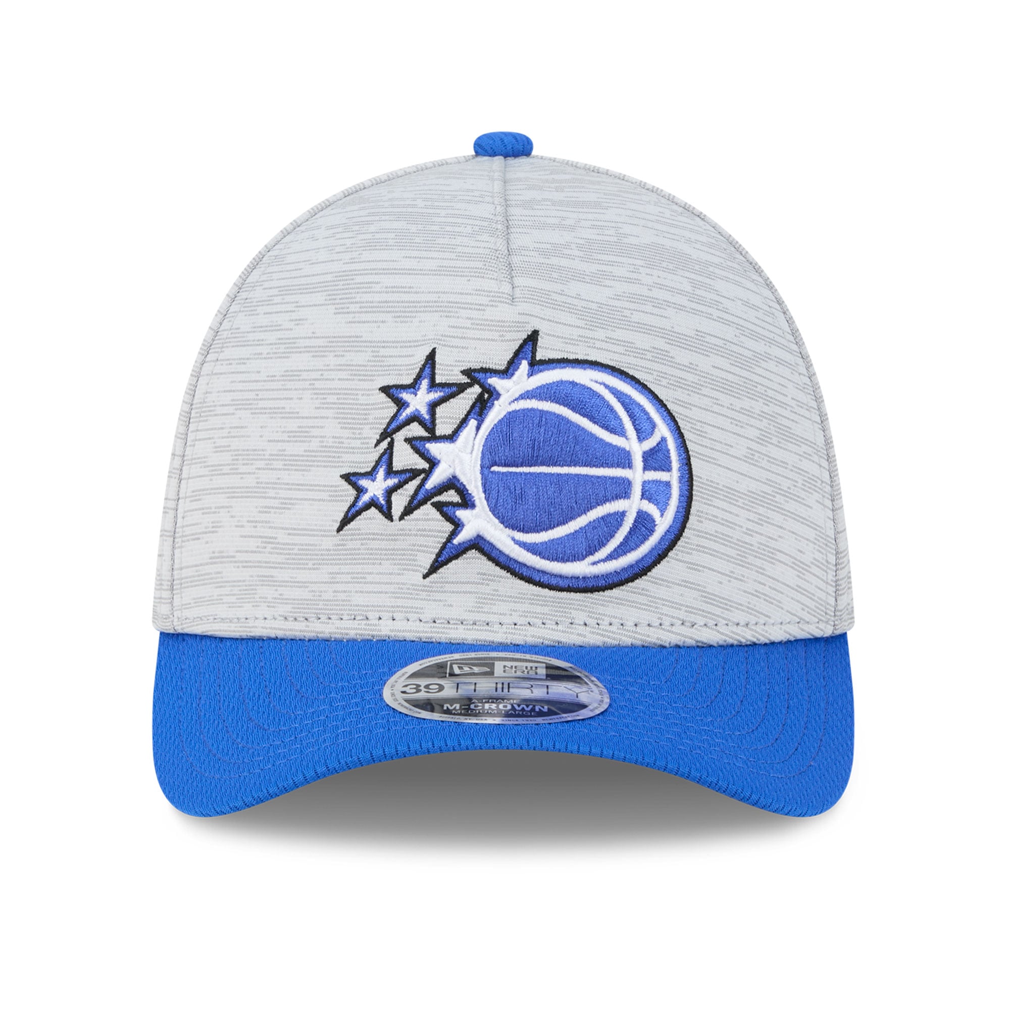 Casquette New Era grise Orlando Magic 39THIRTY M-Crown Tech Stretch pour homme