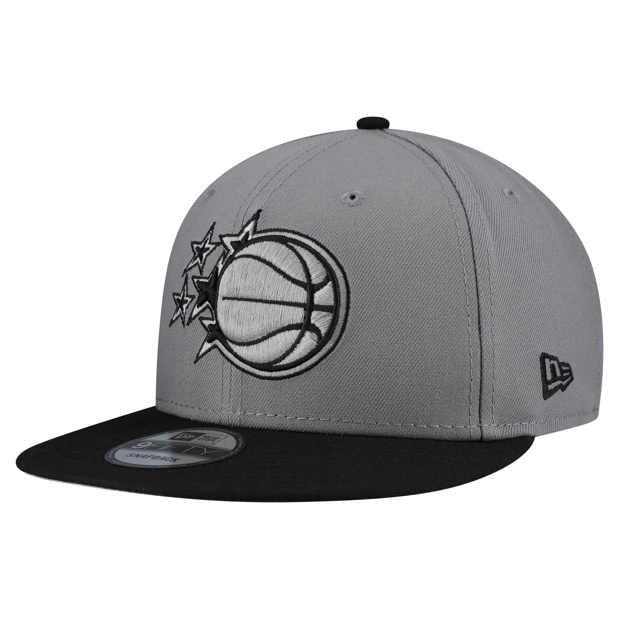 Men's New Era Gray Orlando Magic Core Logo Storm Gray Two-Tone 9FIFTY Snapback Hat