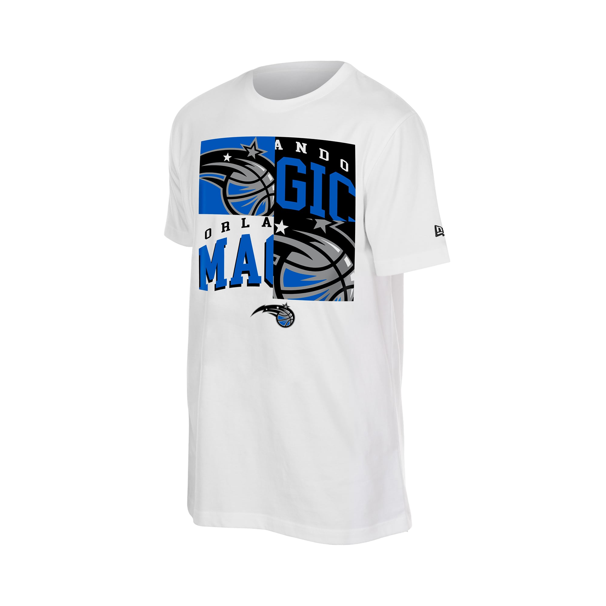 Men's New Era White Orlando Magic Block Logo T-Shirt