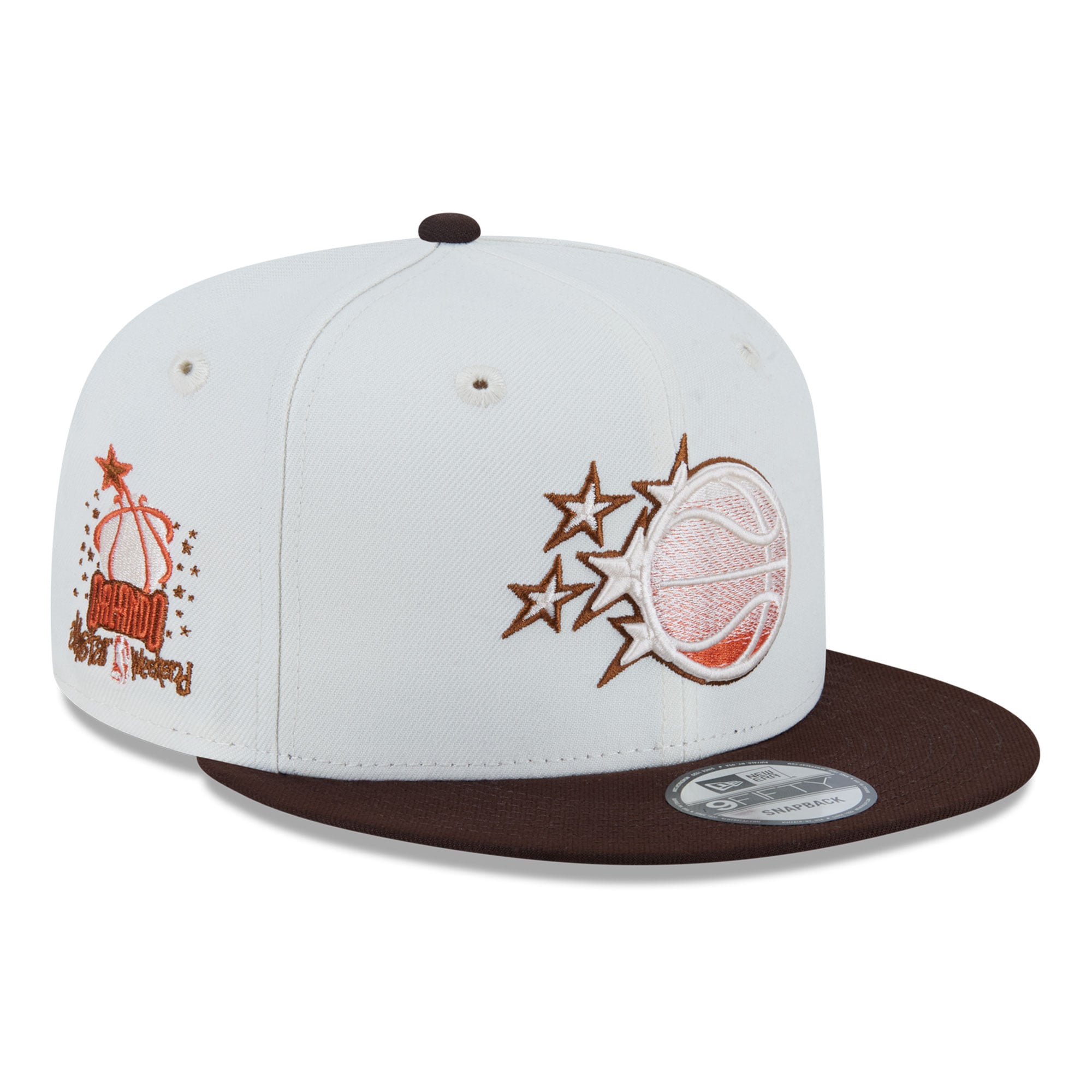 Men's Orlando Magic New Era White Pumpkin Spice 9FIFTY Snapback Hat