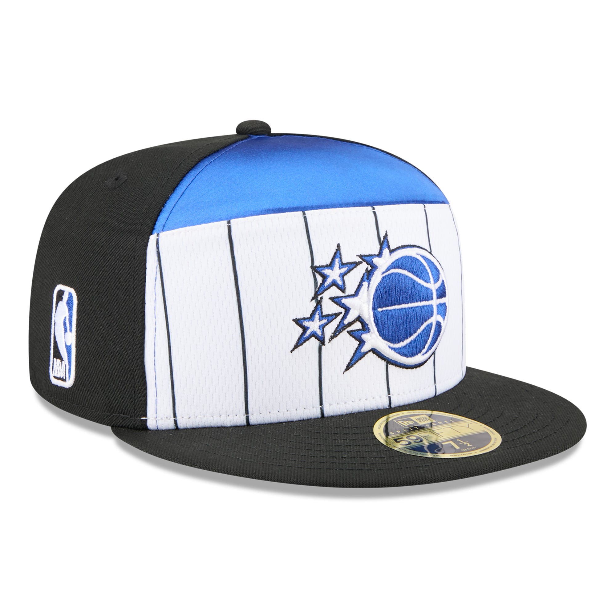 Men's Orlando Magic New Era White/Black 2025 NBA Tip Off Split Panel 59FIFTY Fitted Hat