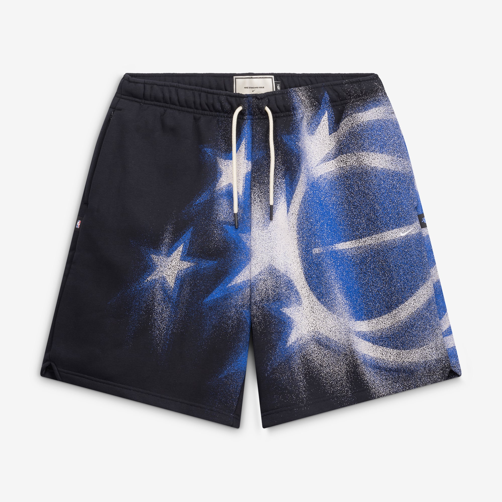 Short de sport Nike Icon en polaire noire Orlando Magic 2026 Standard Issue pour homme