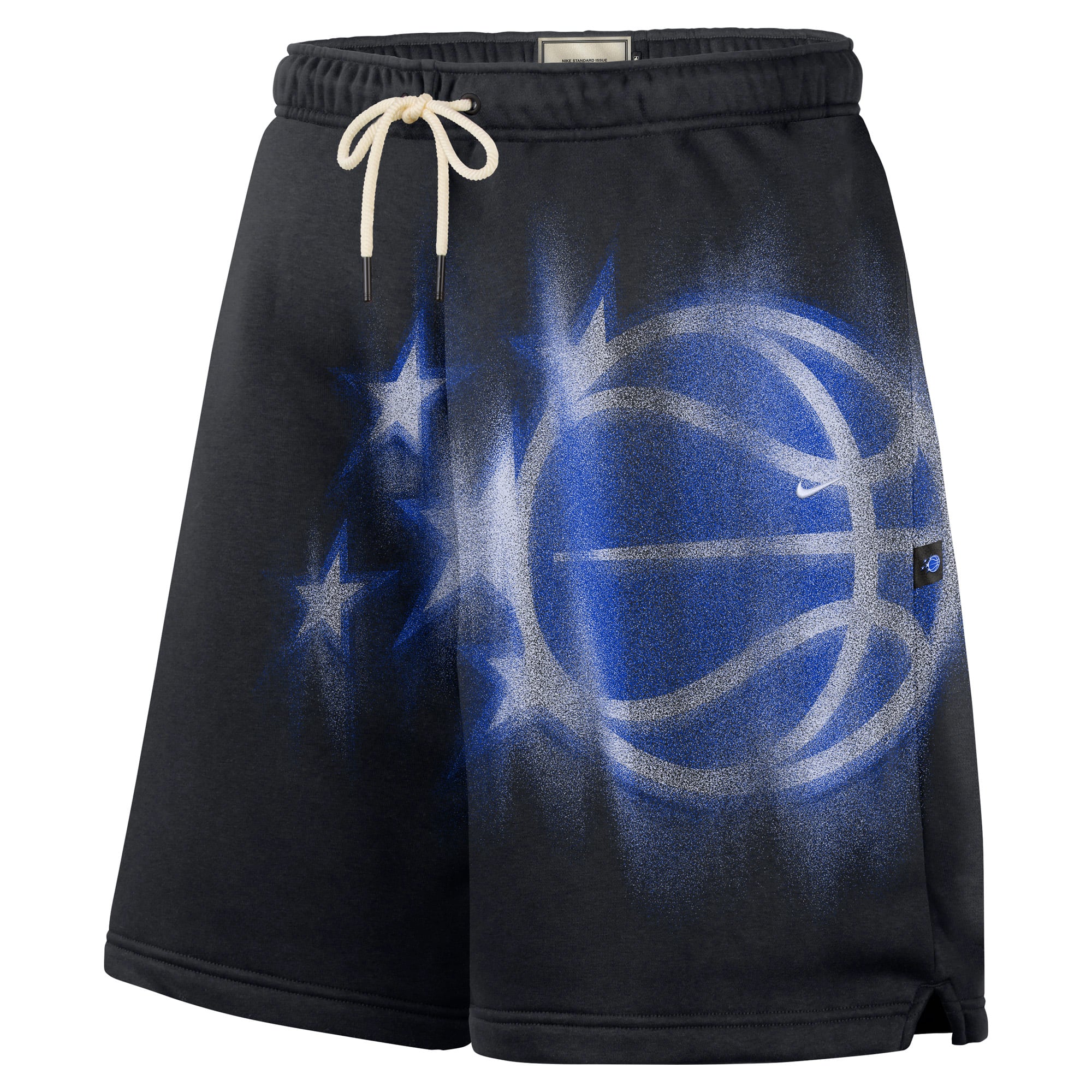 Short de sport Nike Icon en polaire noire Orlando Magic 2026 Standard Issue pour homme
