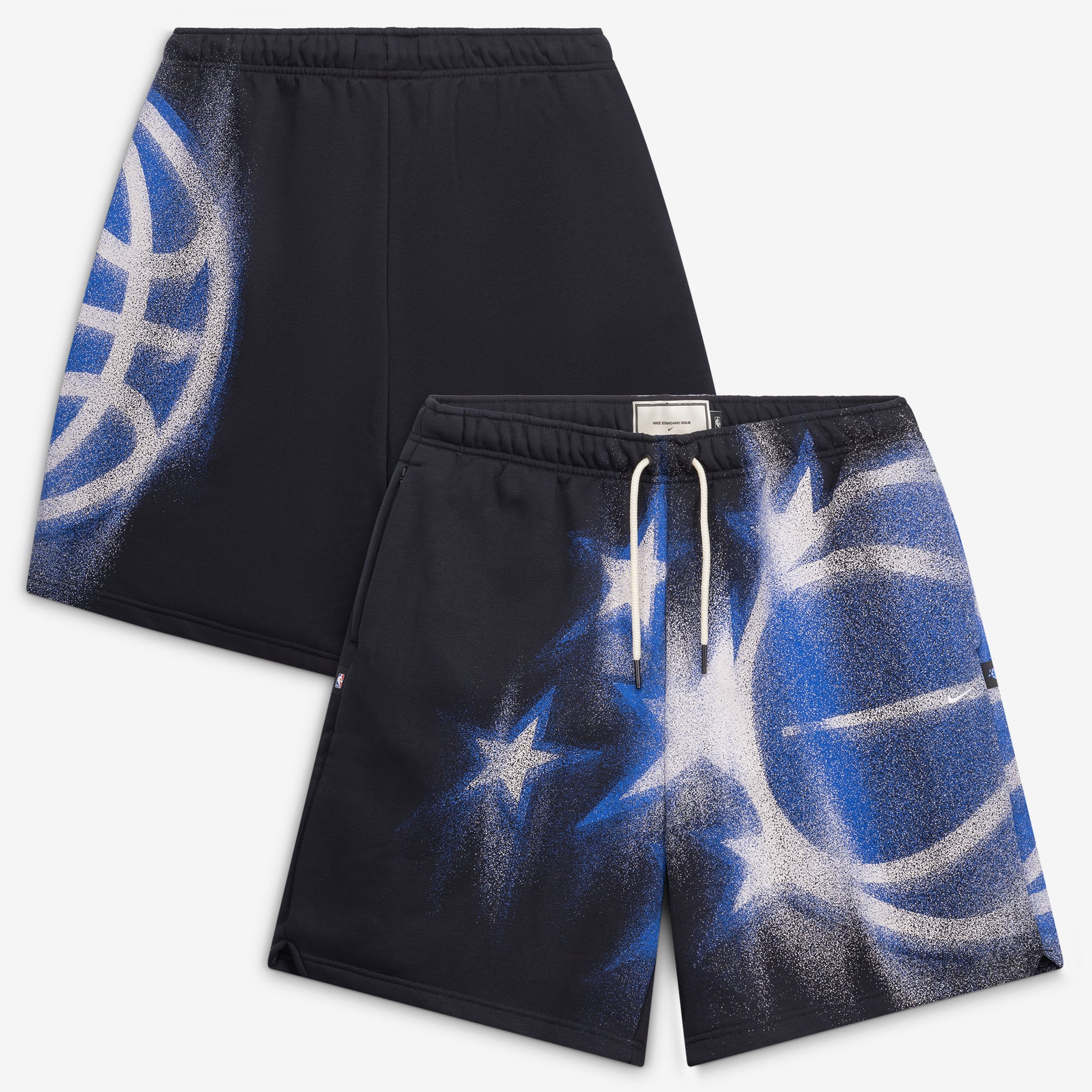 Short de sport Nike Icon en polaire noire Orlando Magic 2026 Standard Issue pour homme
