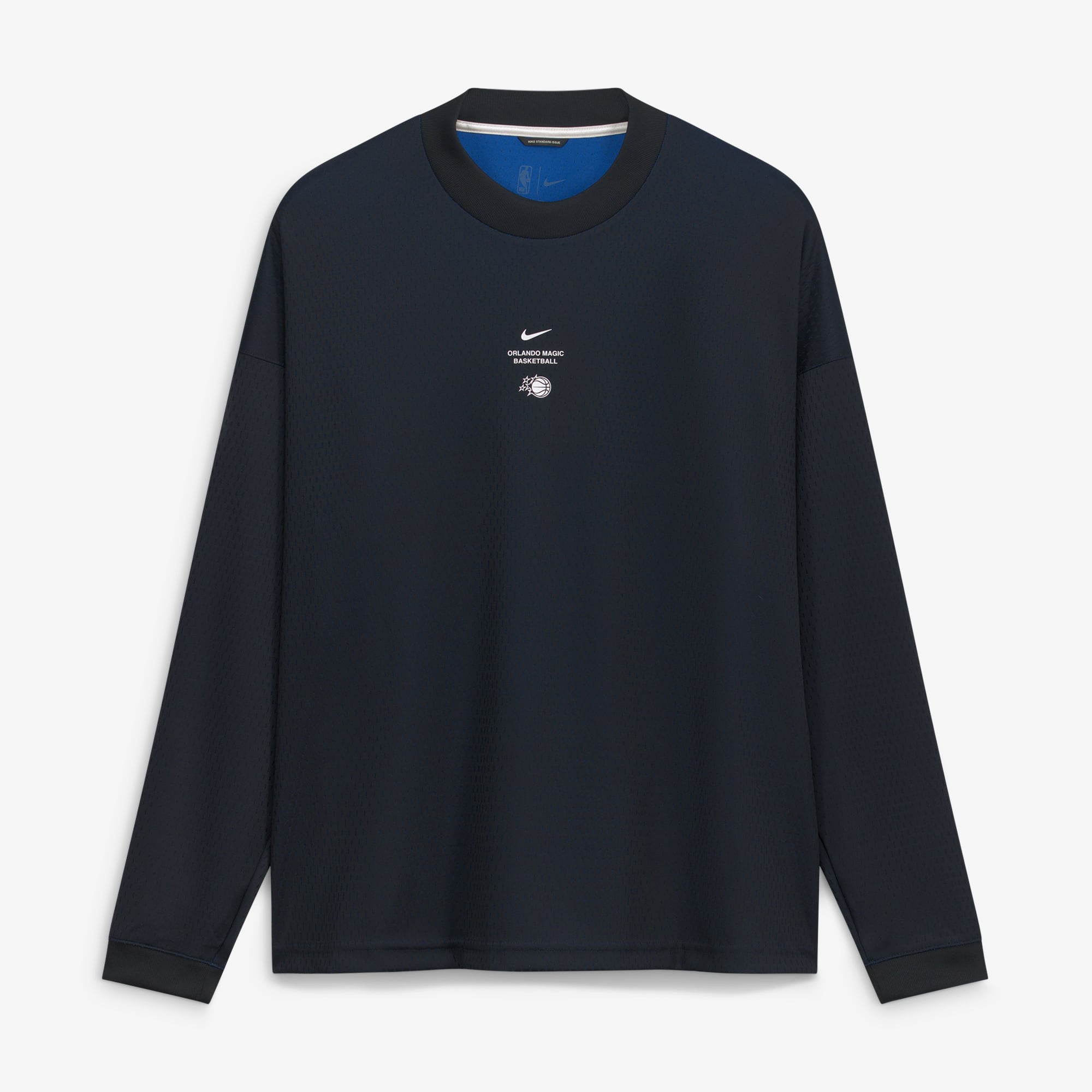 T-shirt à manches longues Nike noir Orlando Magic 2026 Standard Issue pour homme