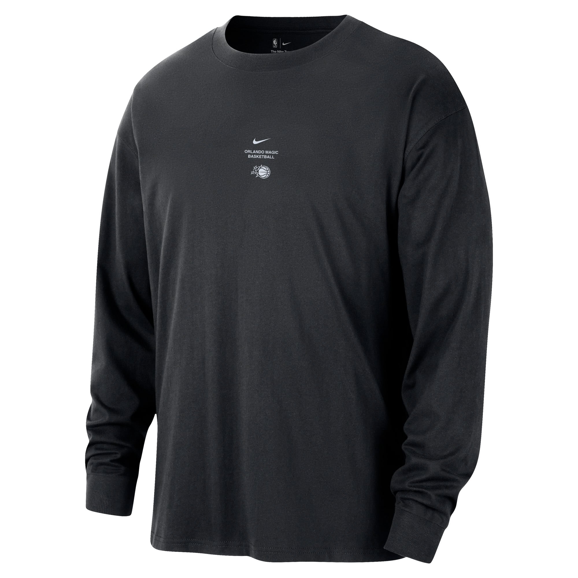 T-shirt à manches longues Nike noir Orlando Magic 2026 Standard Issue pour homme
