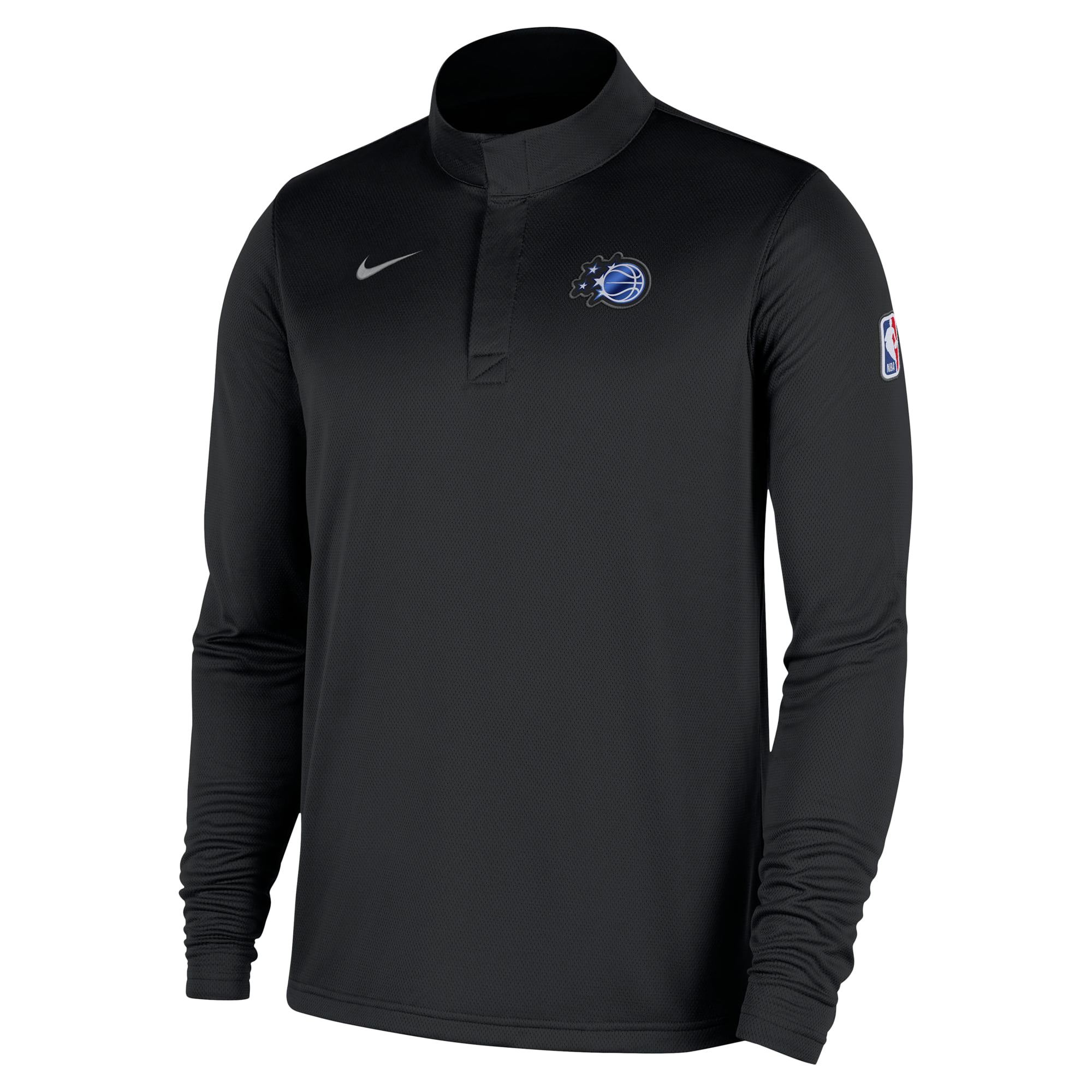 Haut Nike noir Orlando Magic Authentic Coaches à quart de zip Dri-FIT pour homme