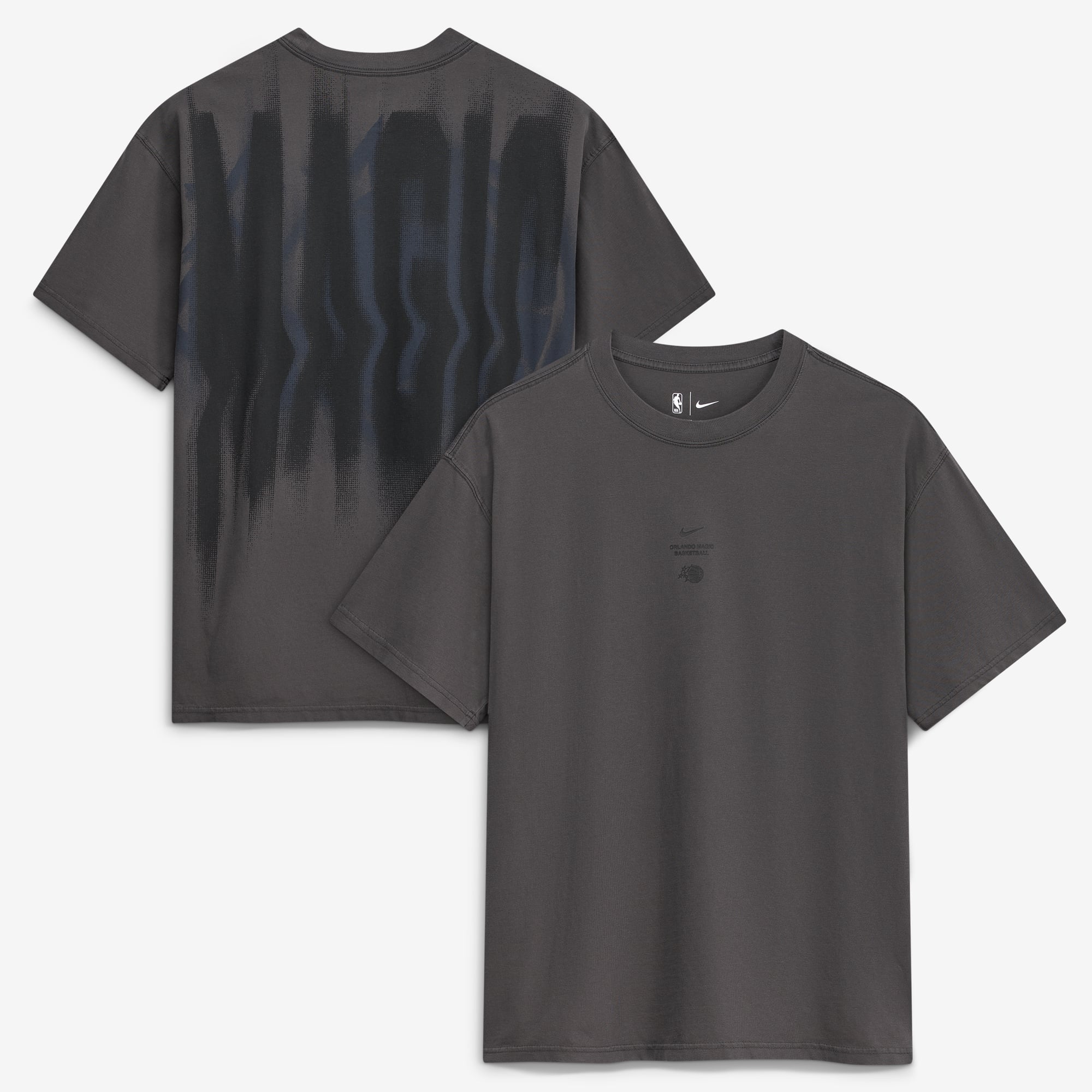 Men's Nike Charcoal Orlando Magic 2026 Standard Issue Pre-Game Max 90 T-Shirt
