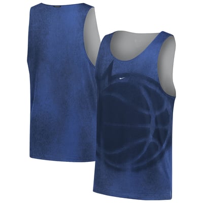 Orlando Magic Nike 2026 Standard Issue Practice Icon Mesh Reversible Jersey - Royal/Silver