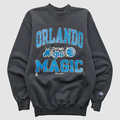 Orlando Magic Champion 90s Pullover Sweatshirt - Black - Yth L by Fanatics Real Vintage