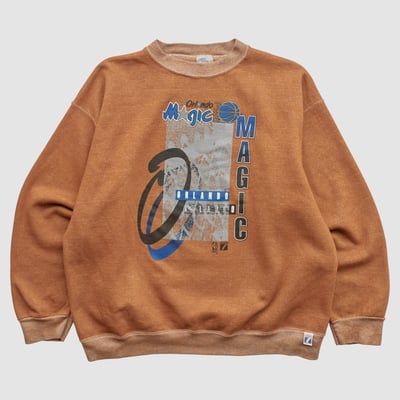 Orlando Magic Logo 7 90s Pullover Sweatshirt - Clay - XL by Fanatics Real Vintage