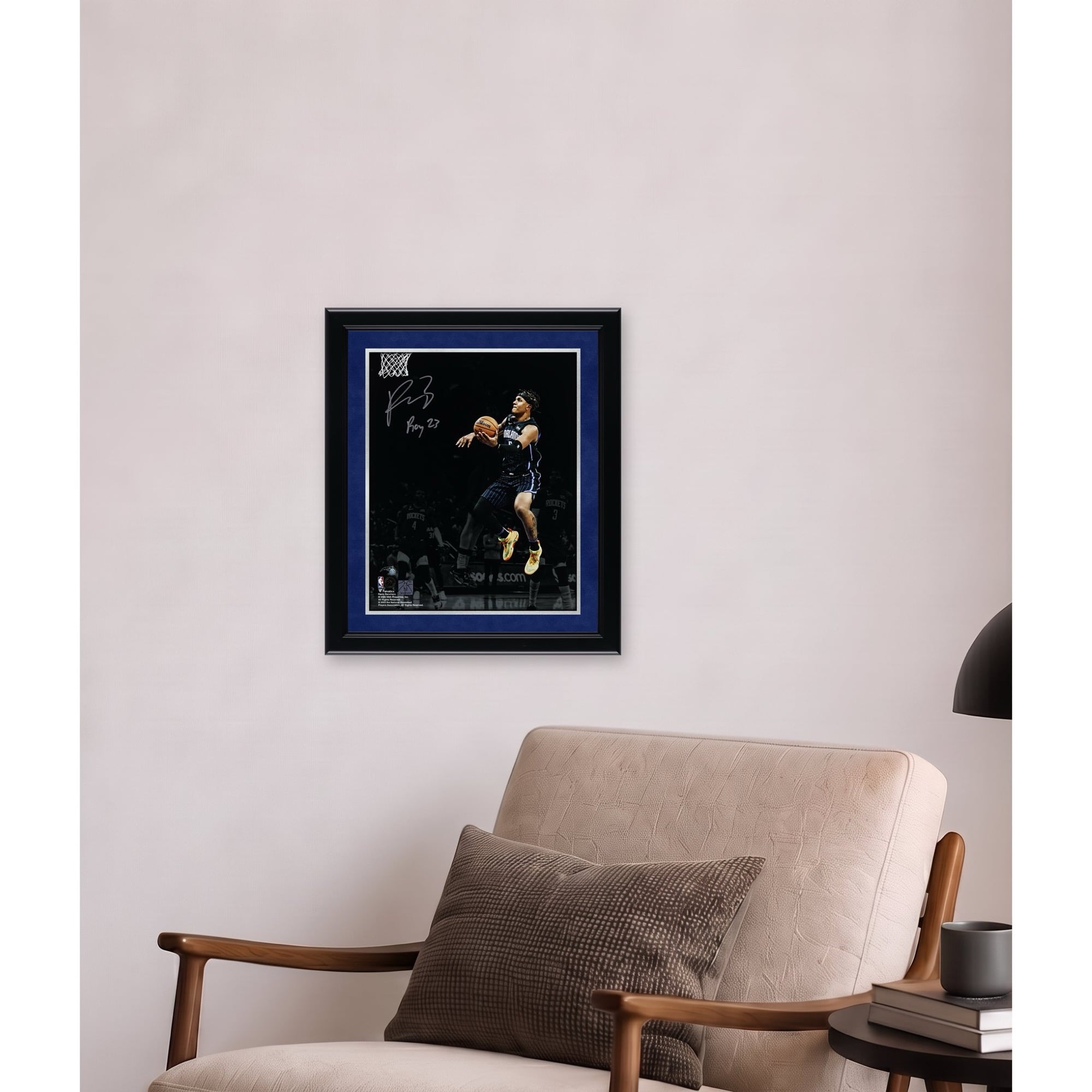 Photographie autographiée de 11"x 14" de Paolo Banchero, Orlando Magic, avec l'inscription "ROY 23"