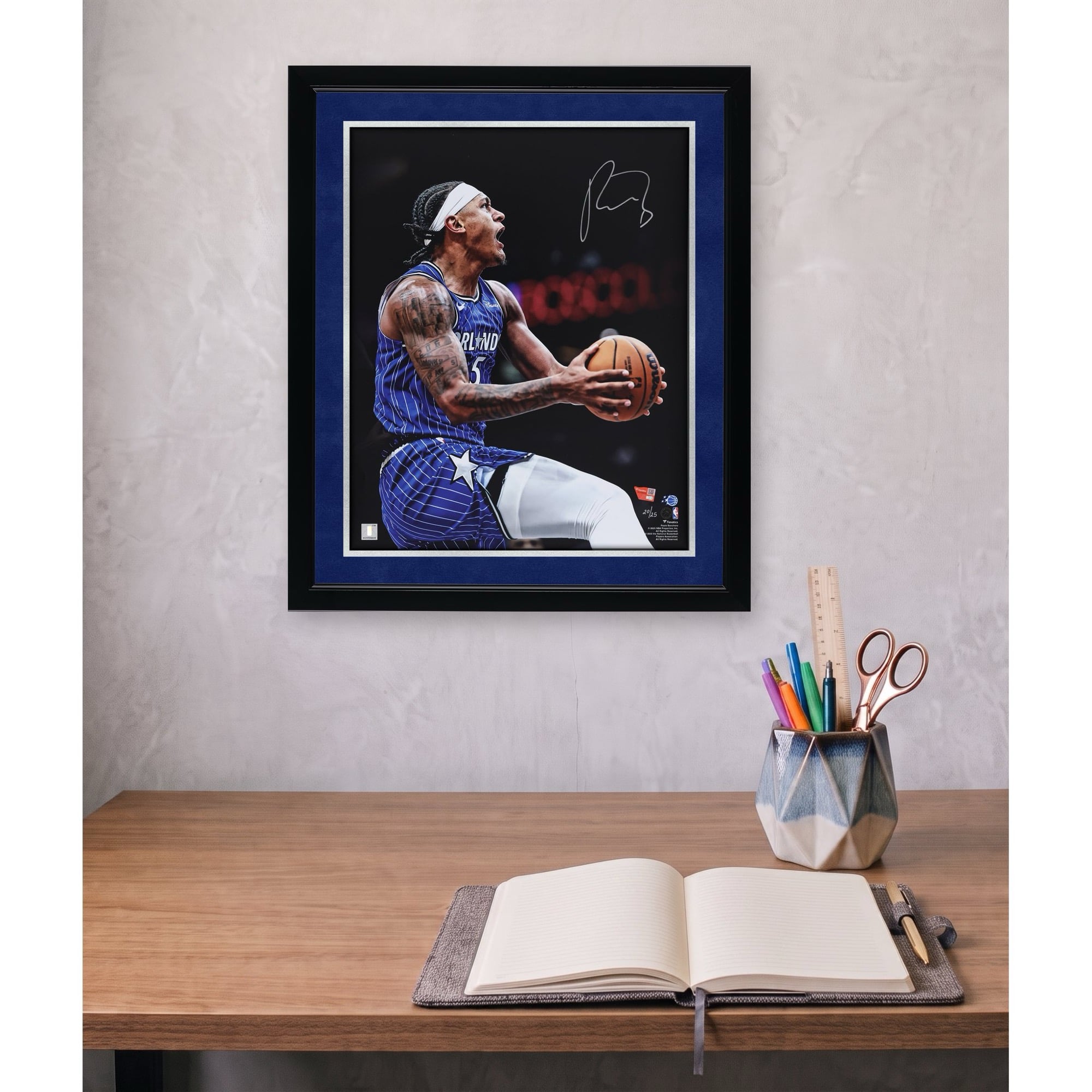 Photo dédicacée de Paolo Banchero (Orlando Magic) - 40,6 x 50,8 cm (édition limitée à 25 exemplaires)