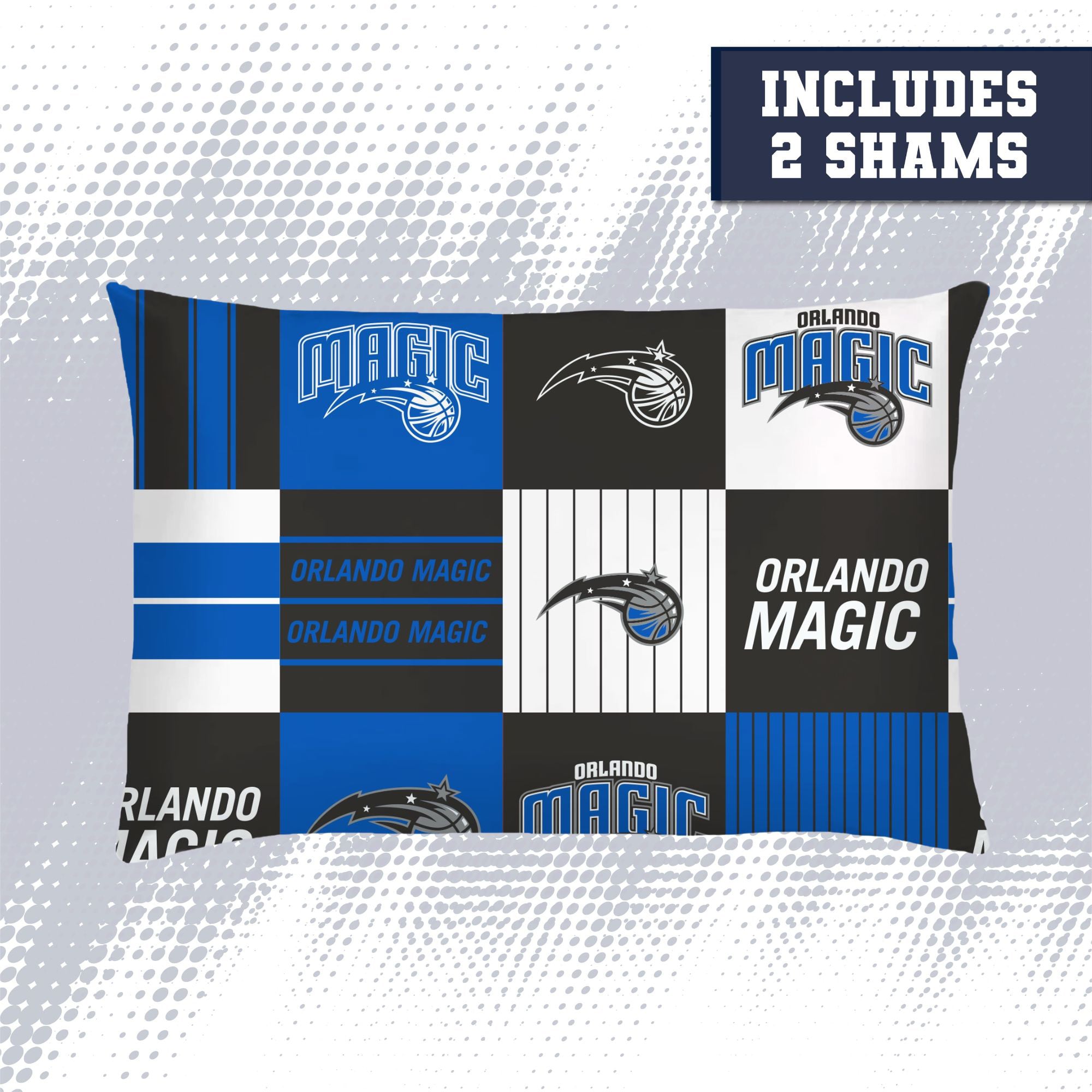 Ensemble de literie trois pièces Pegasus Orlando Magic Patchwork Plaid pour lit double/queen