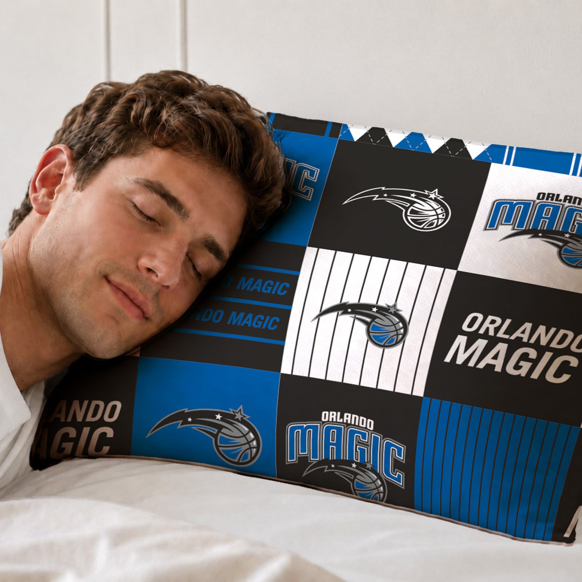 Ensemble de literie trois pièces Pegasus Orlando Magic Patchwork Plaid pour lit double/queen