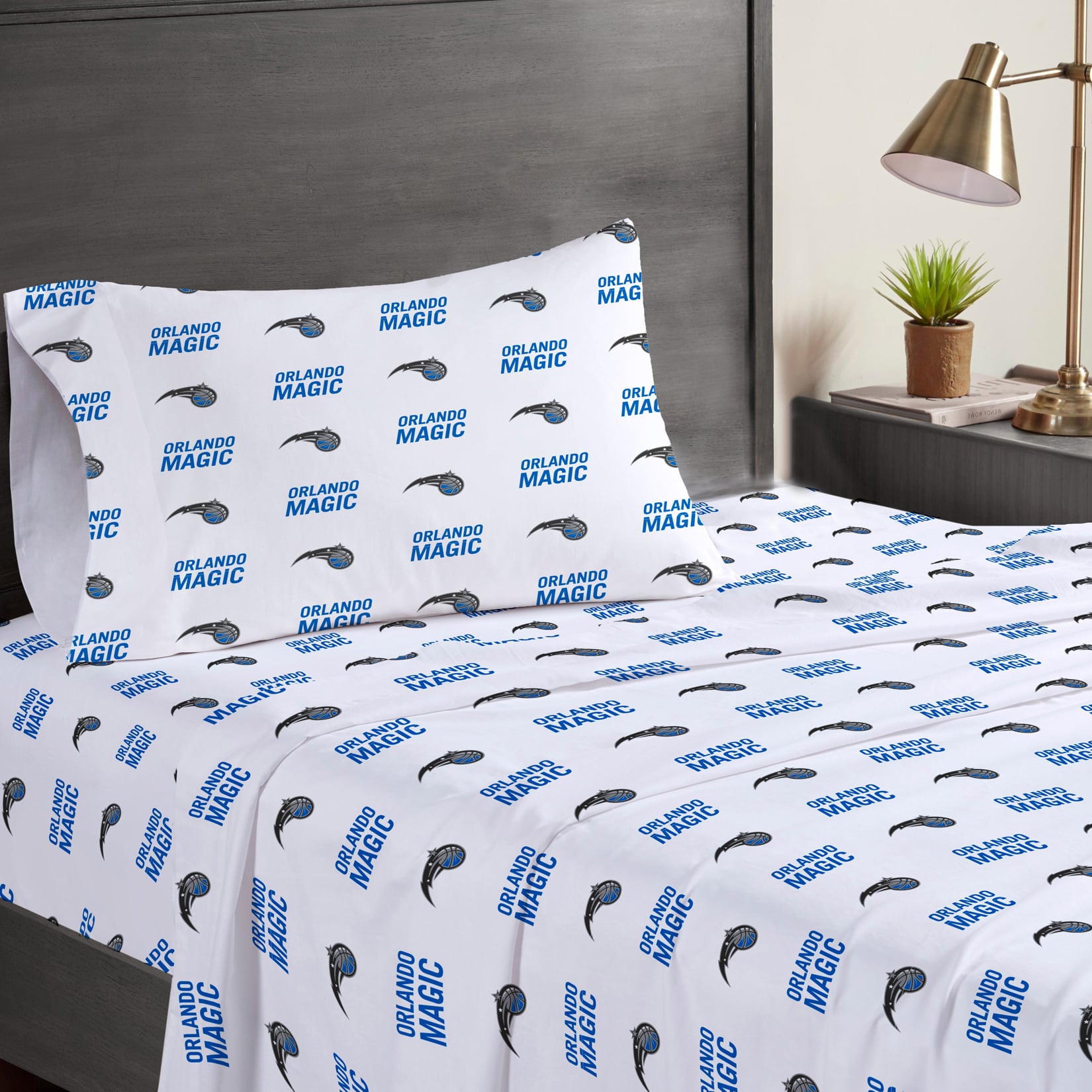 Ensemble de draps trois pièces Pegasus Orlando Magic pour lit simple