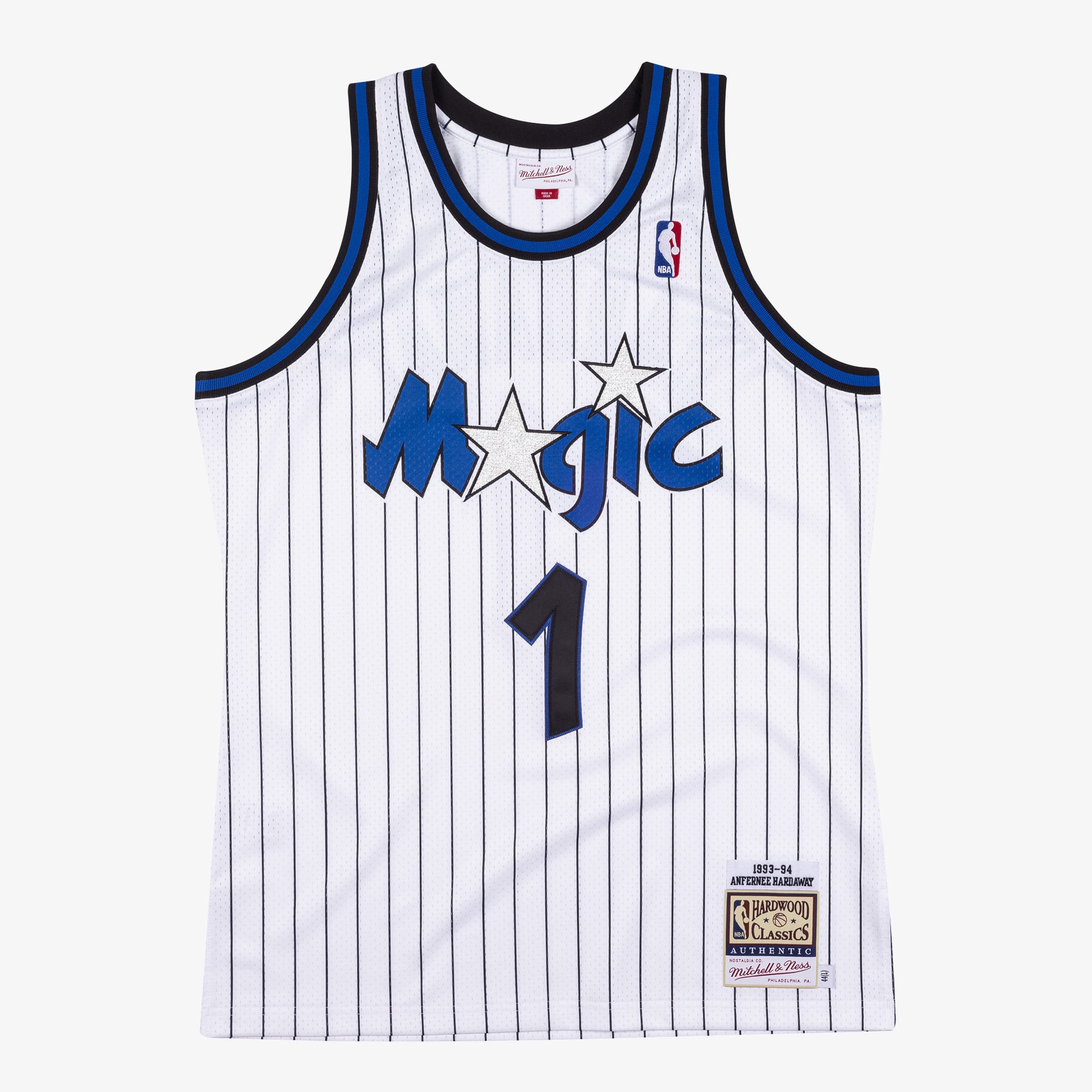 Penny Hardaway Orlando Magic 1993-94 White Authentic Jersey