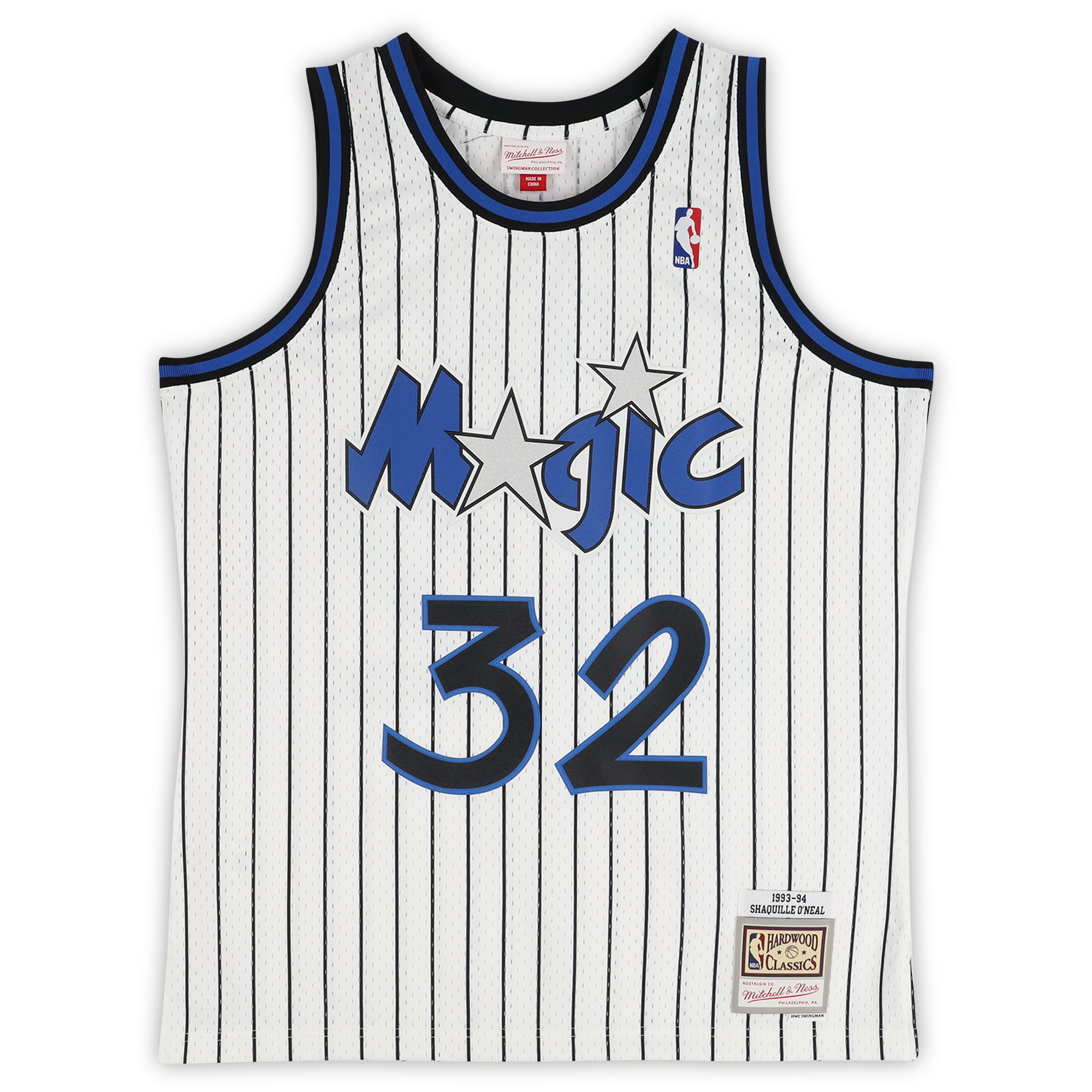Shaquille O'Neal Orlando Magic Autographed Mitchell & Ness 1993-94 White Swingman Jersey