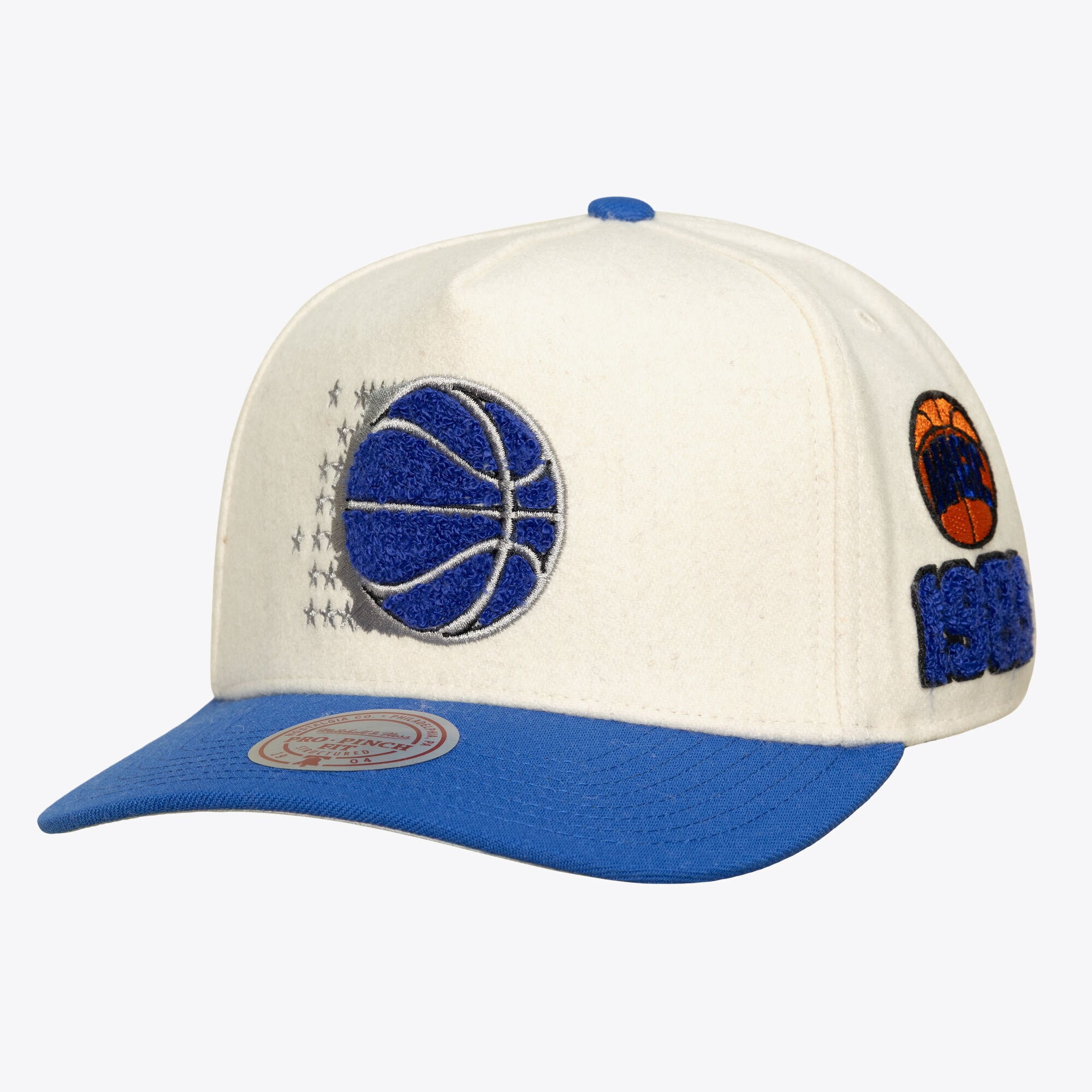 Casquette unisexe Mitchell & Ness crème Orlando Magic Team Pro ajustable