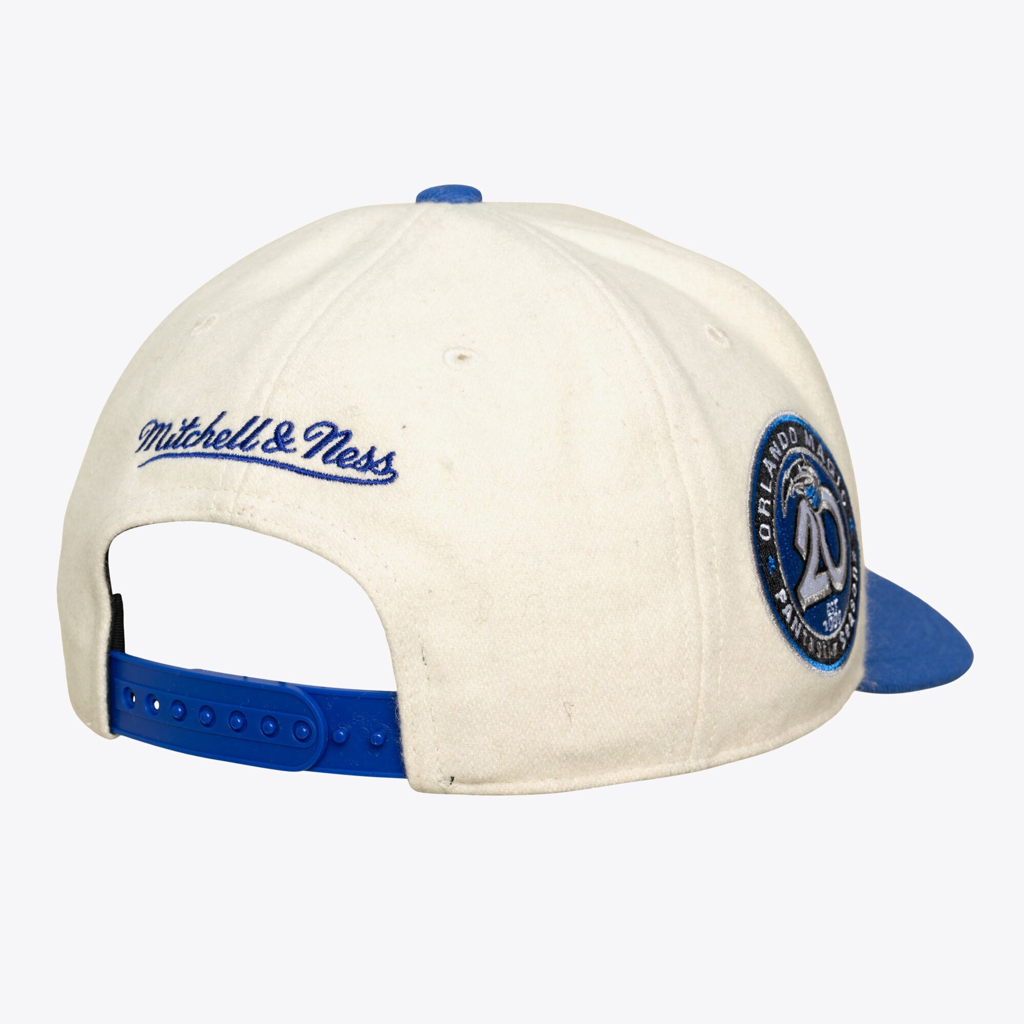 Casquette unisexe Mitchell & Ness crème Orlando Magic Team Pro ajustable