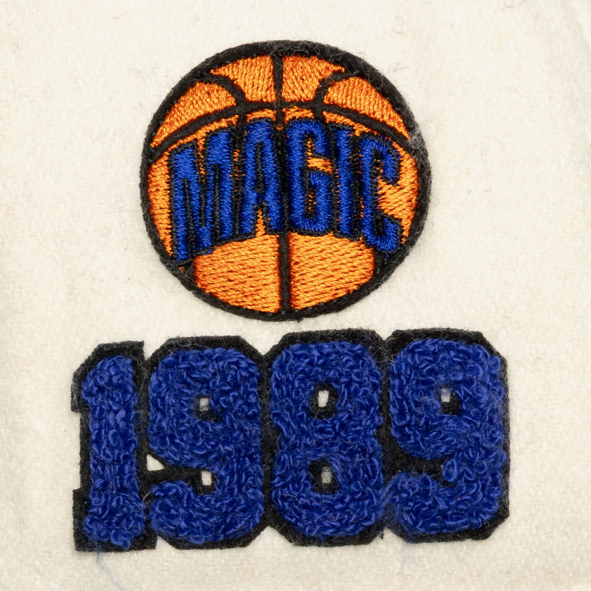 Casquette unisexe Mitchell & Ness crème Orlando Magic Team Pro ajustable