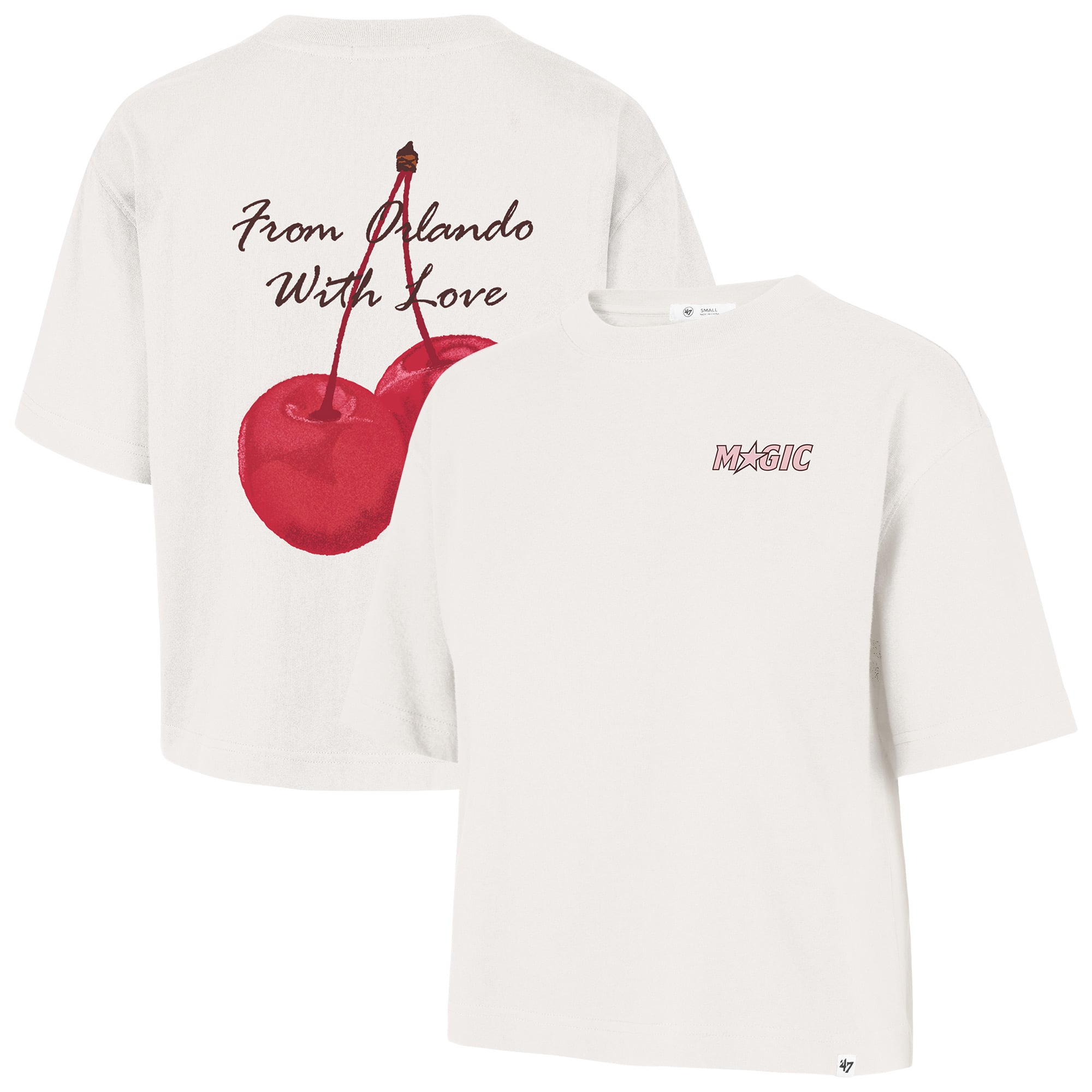 Women's '47 Cream Orlando Magic Love Letter Reed City T-Shirt