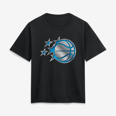 Orlando Magic Women's Metallic Mascot T-Shirt - Black