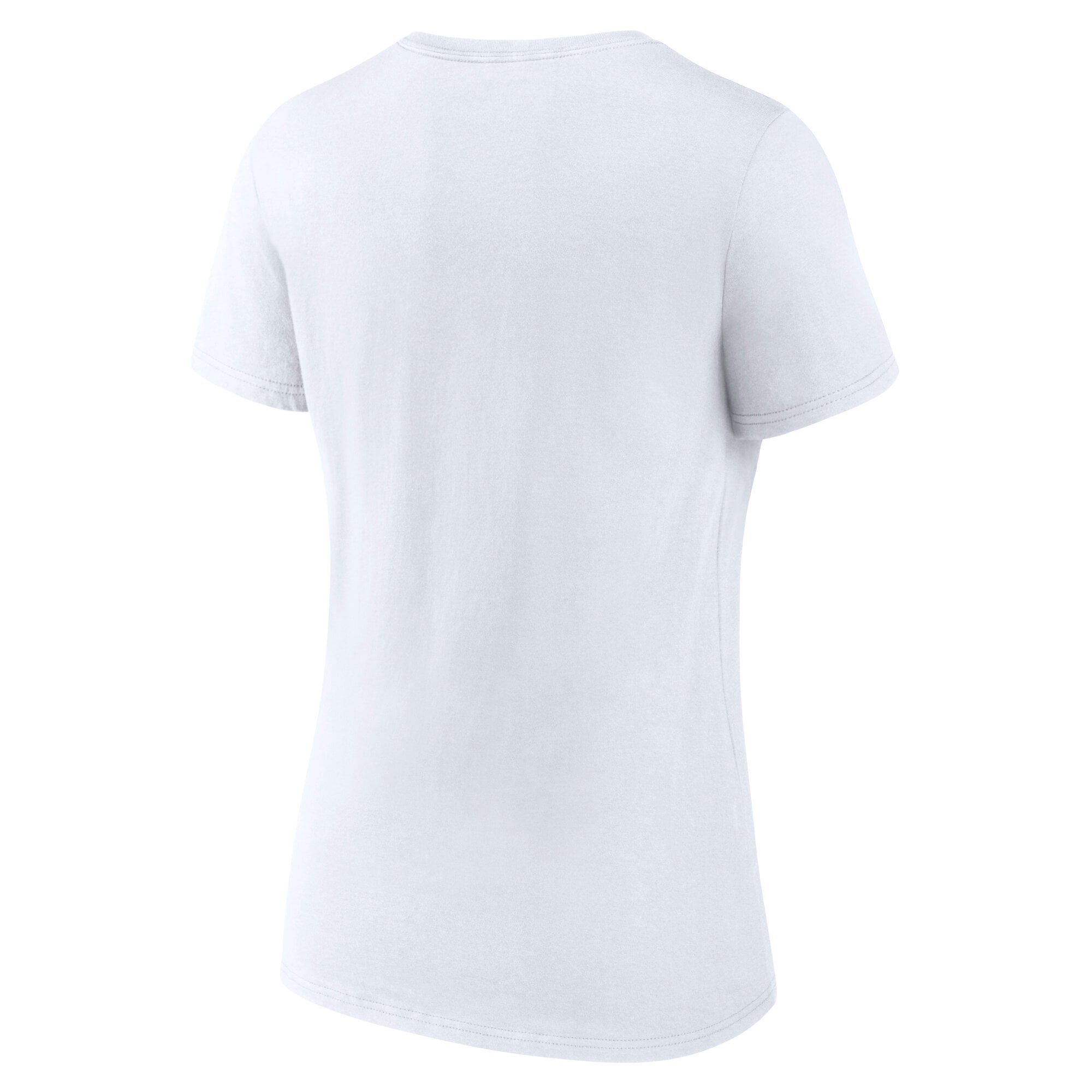 T-shirt blanc à col en V avec logo principal du Orlando Magic pour femmes