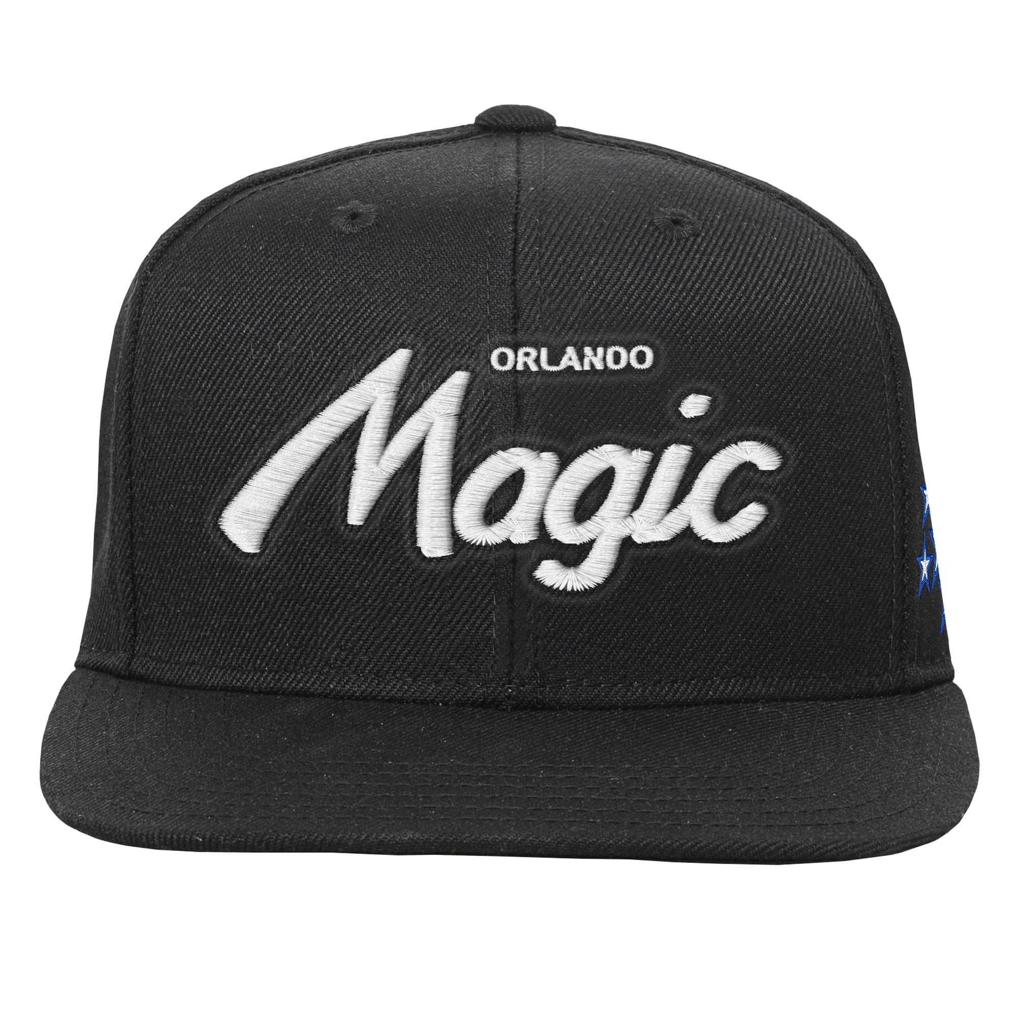 Youth Mitchell & Ness Black Orlando Magic Head Coach Flat Brim Snapback Hat