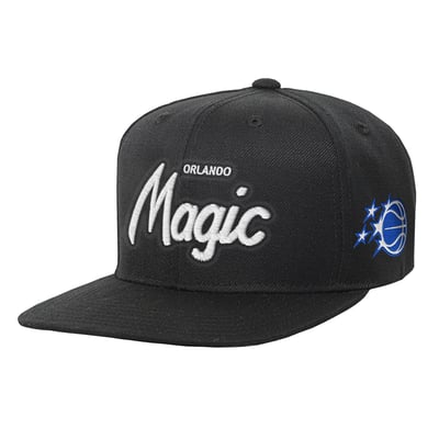 Orlando Magic Mitchell & Ness Youth Head Coach Flat Brim Snapback Hat - Black
