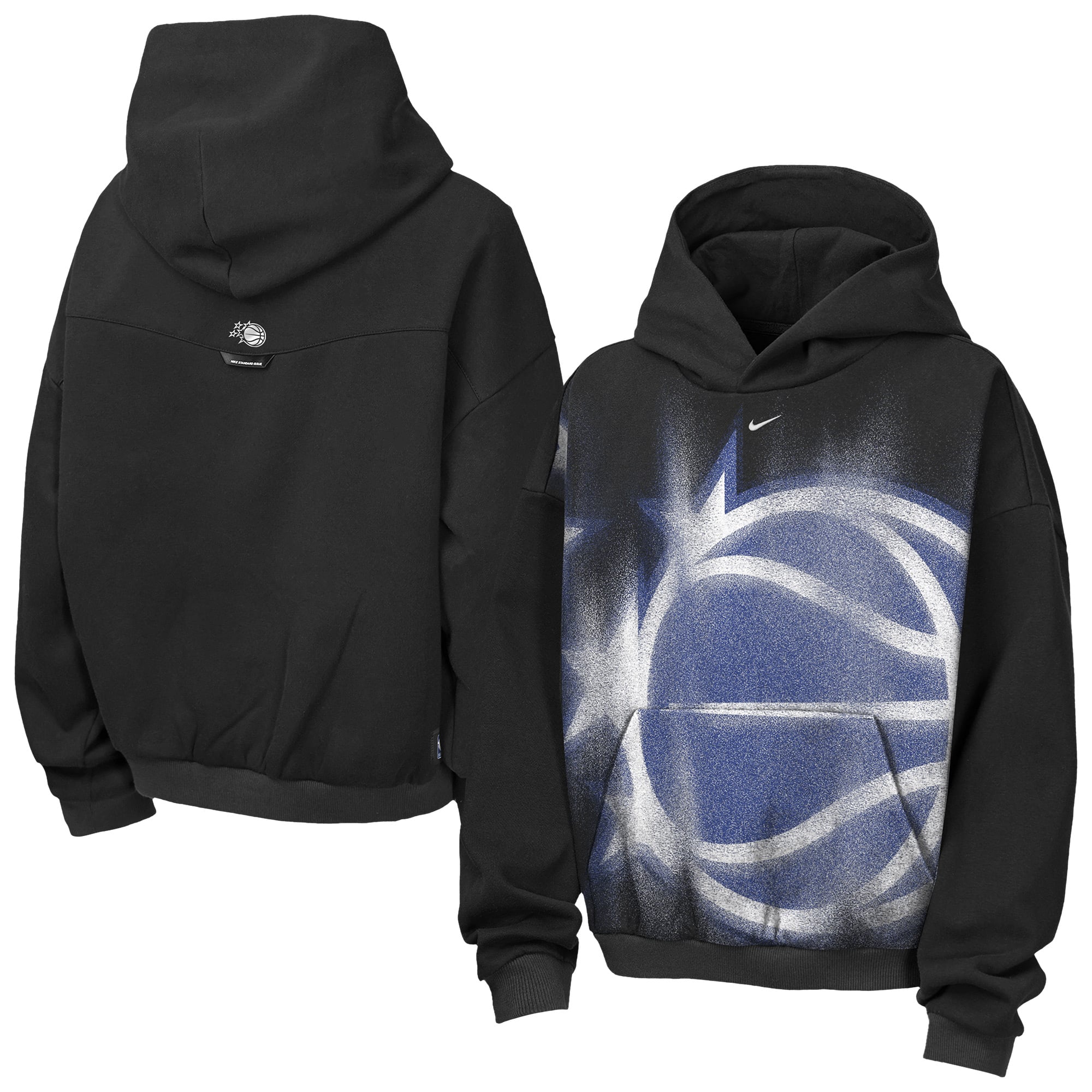 Sweat à capuche en polaire Nike Orlando Magic 2026 Standard Issue Practice Icon noir pour enfant